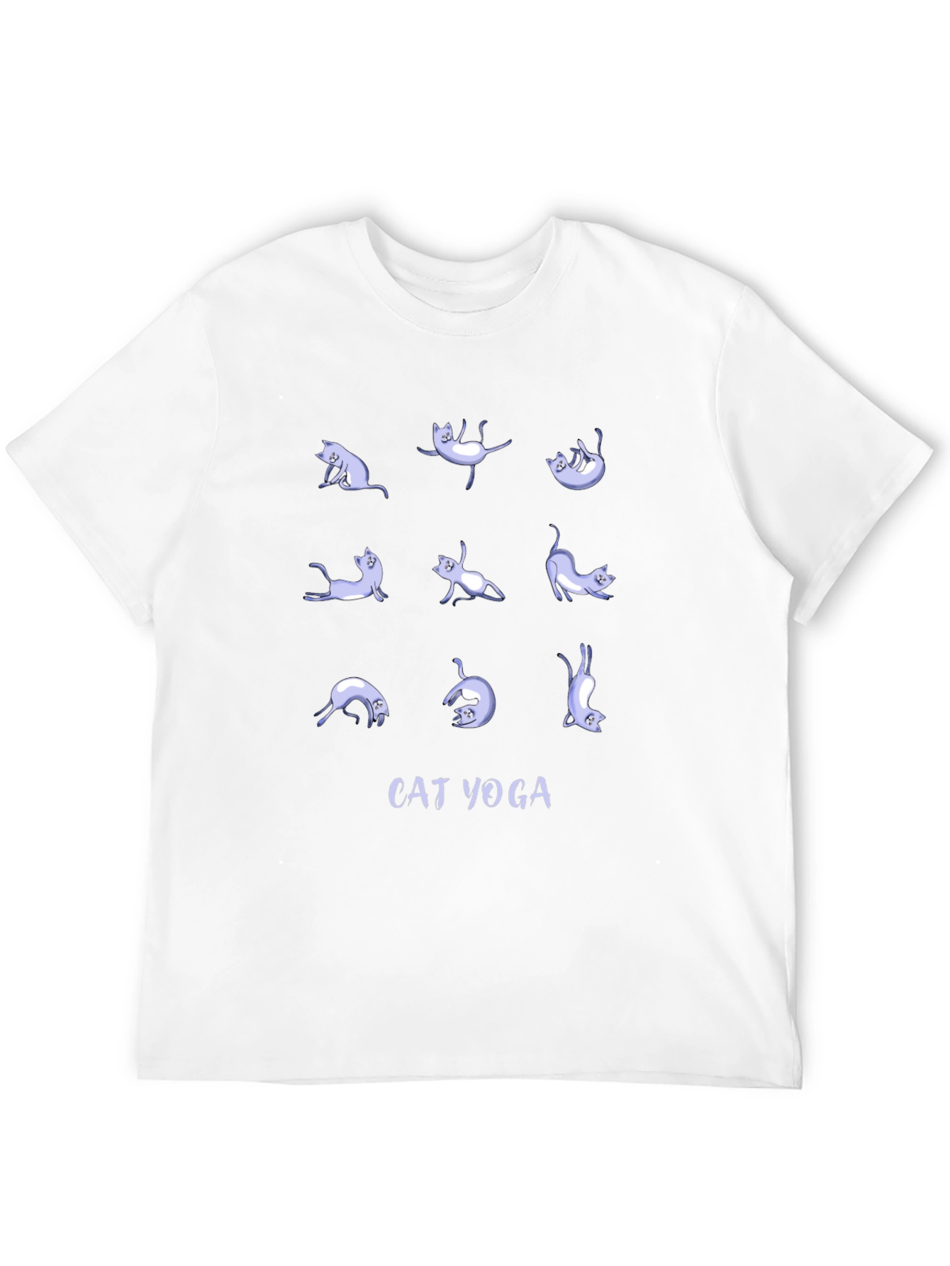 Black Cat Yoga Graphic Tee - Relax & Stretch in Style! view 12
