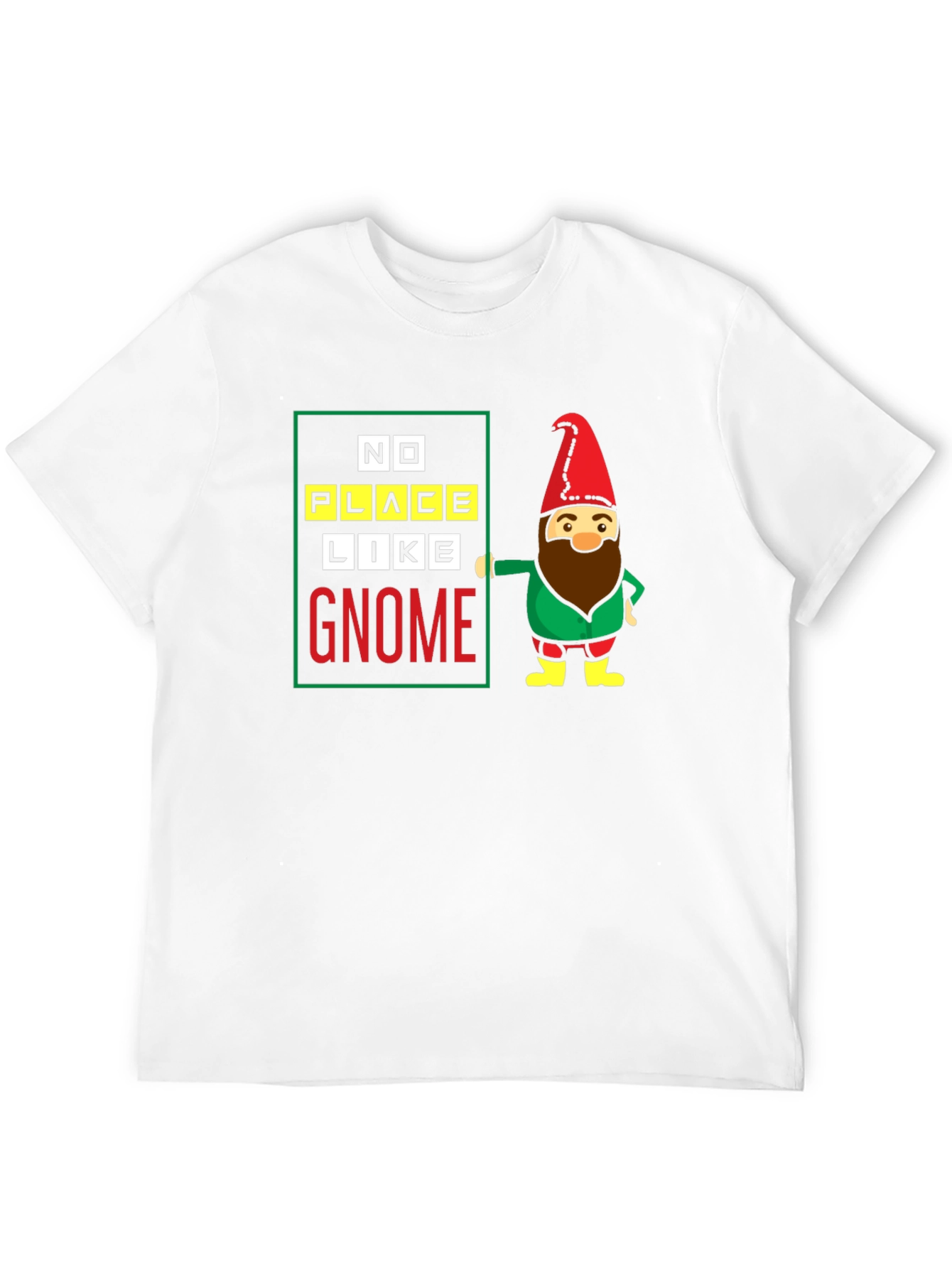Black No Place Like Gnome Black T-Shirt view 12