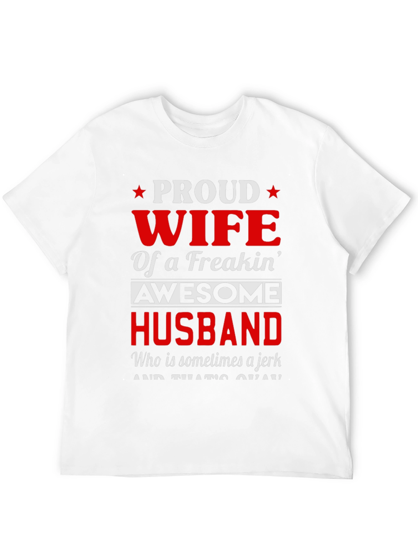 Black Proud Wife of Awesome Husband T-Shirt view 12