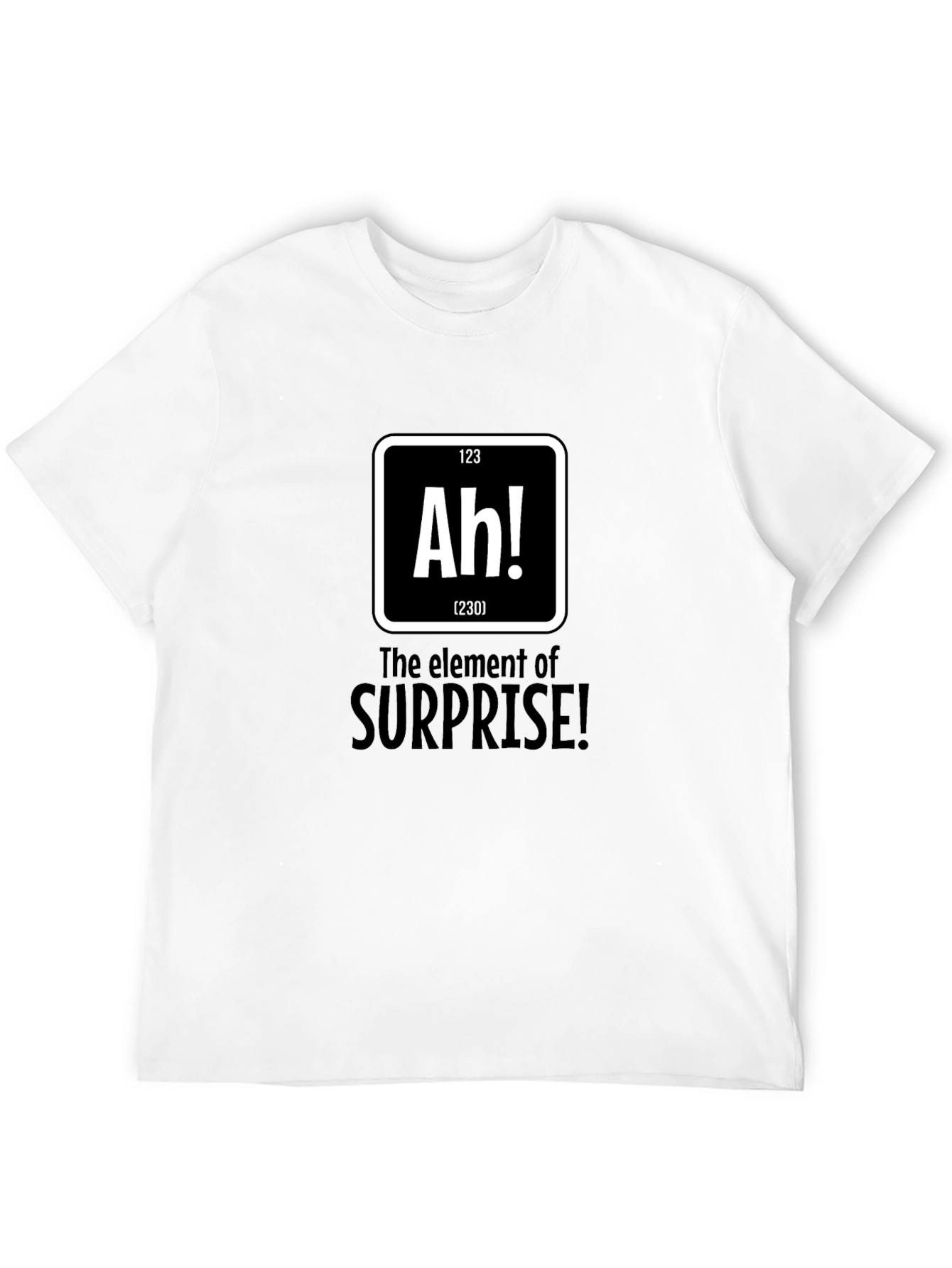 Black Surprise Element Graphic Tee - Black Cotton T-Shirt view 12