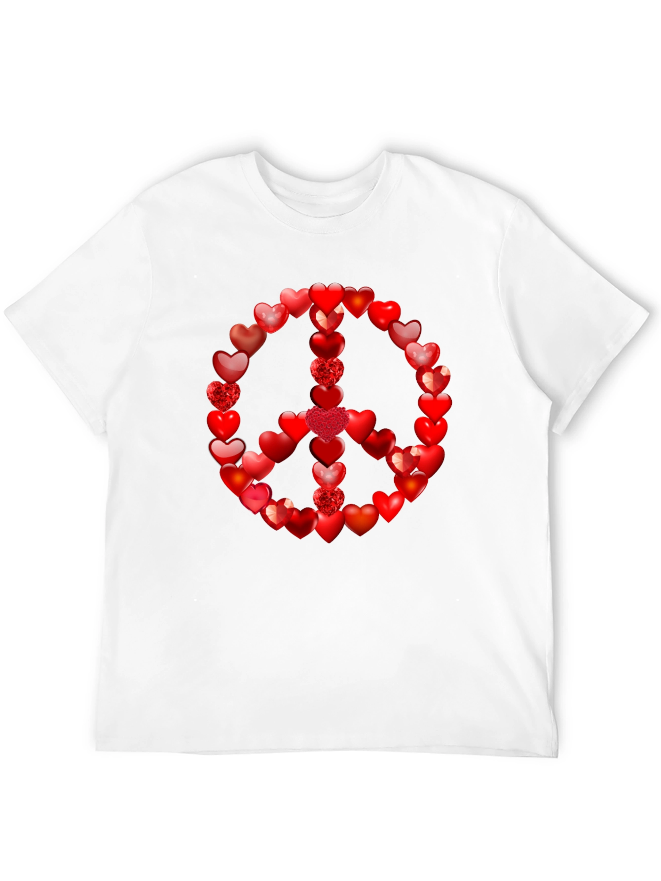 Black Heart Peace Sign T-Shirt - Love & Harmony view 12