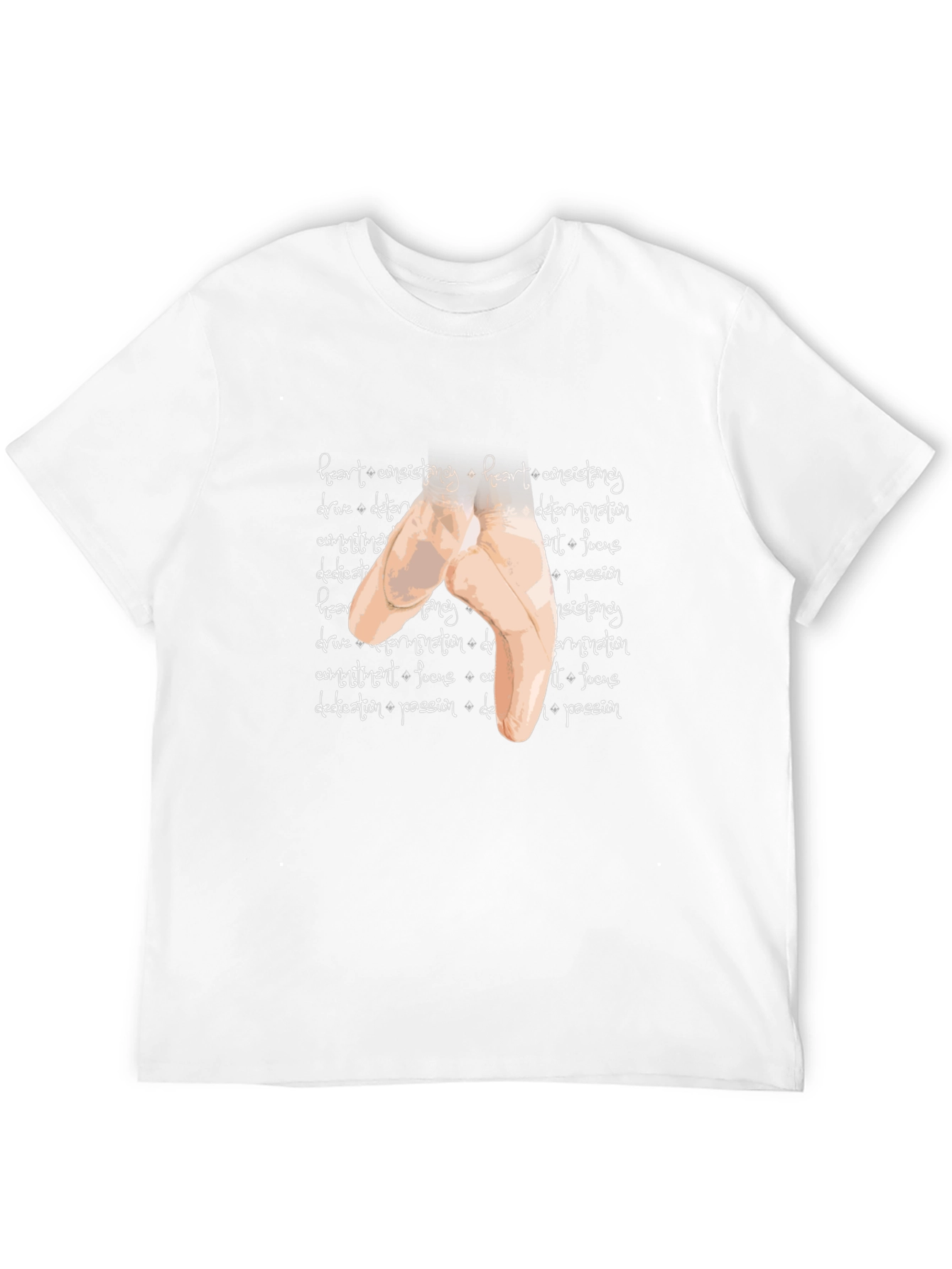 Black Ballet Pointe Shoe Graphic T-Shirt view 12