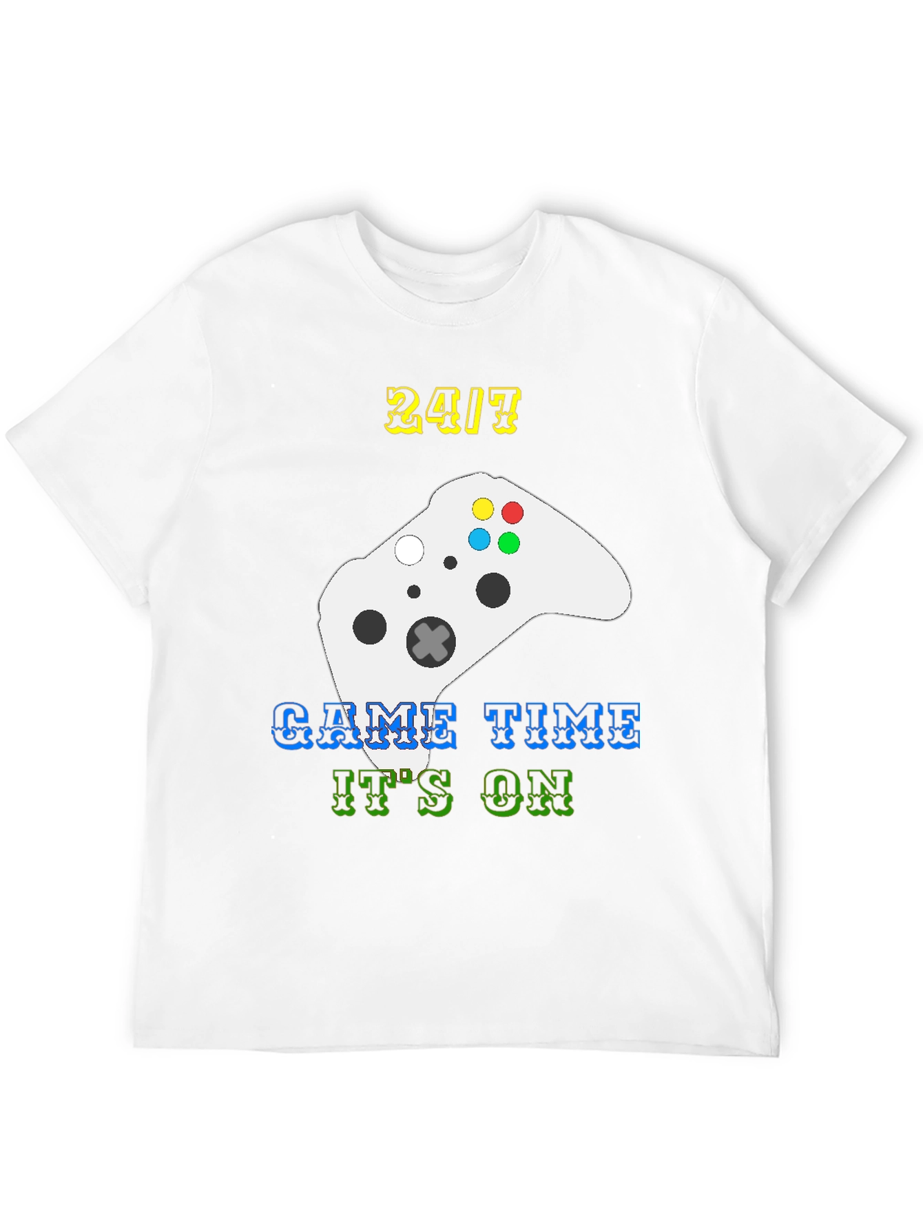 Black Game Time T-Shirt - Gamer Style Tee view 12
