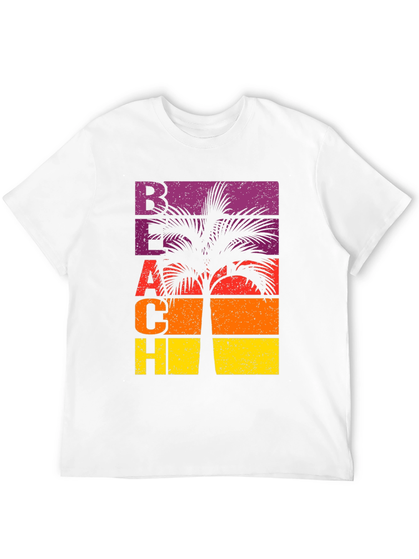 Black Retro Beach Palm Graphic T-Shirt view 12