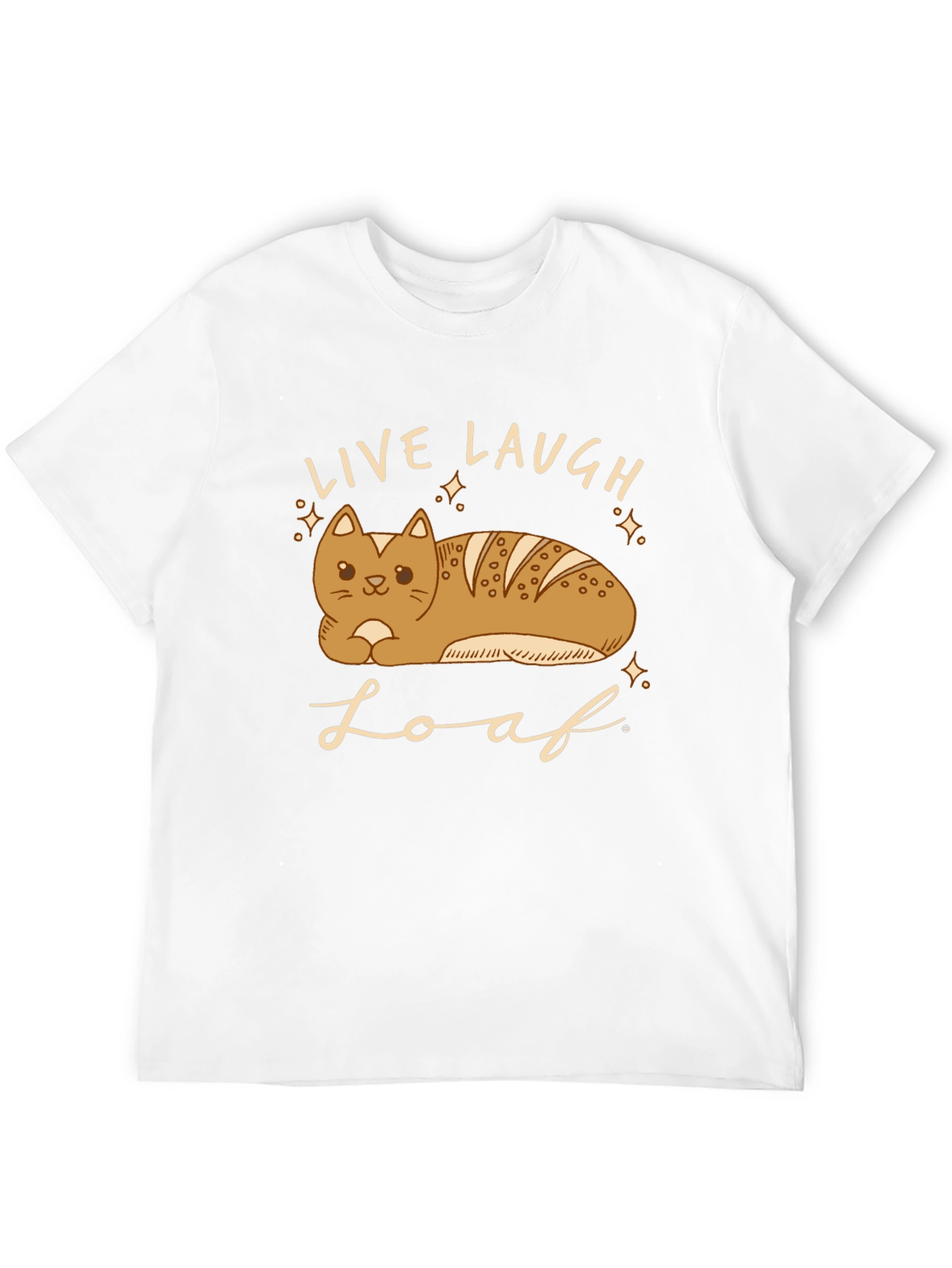 Black Live Laugh Loaf T-Shirt - Cat Bread Funny Tee view 12