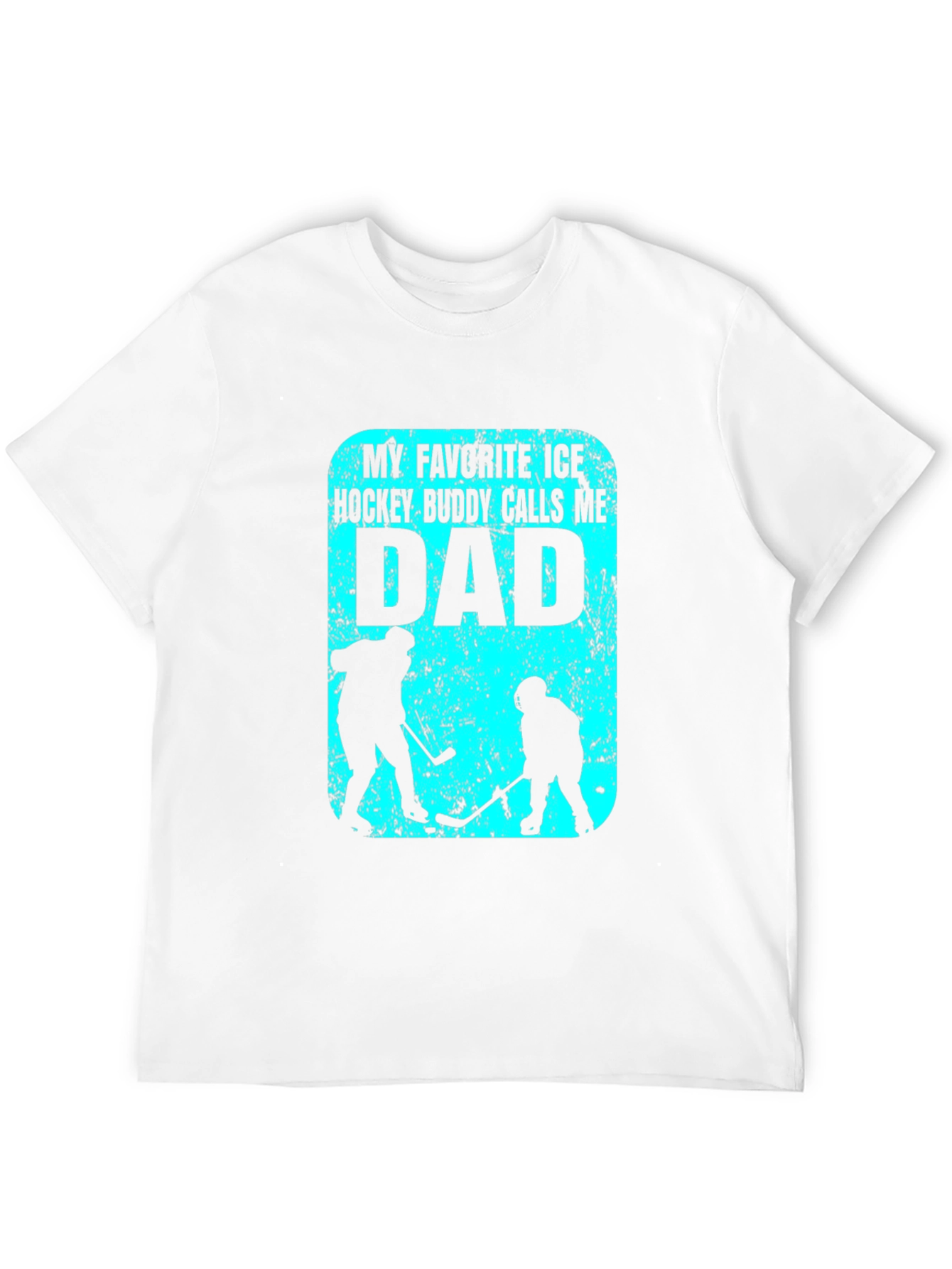 Black My Favorite Ice Hockey Buddy Calls Me Dad T-Shirt view 12
