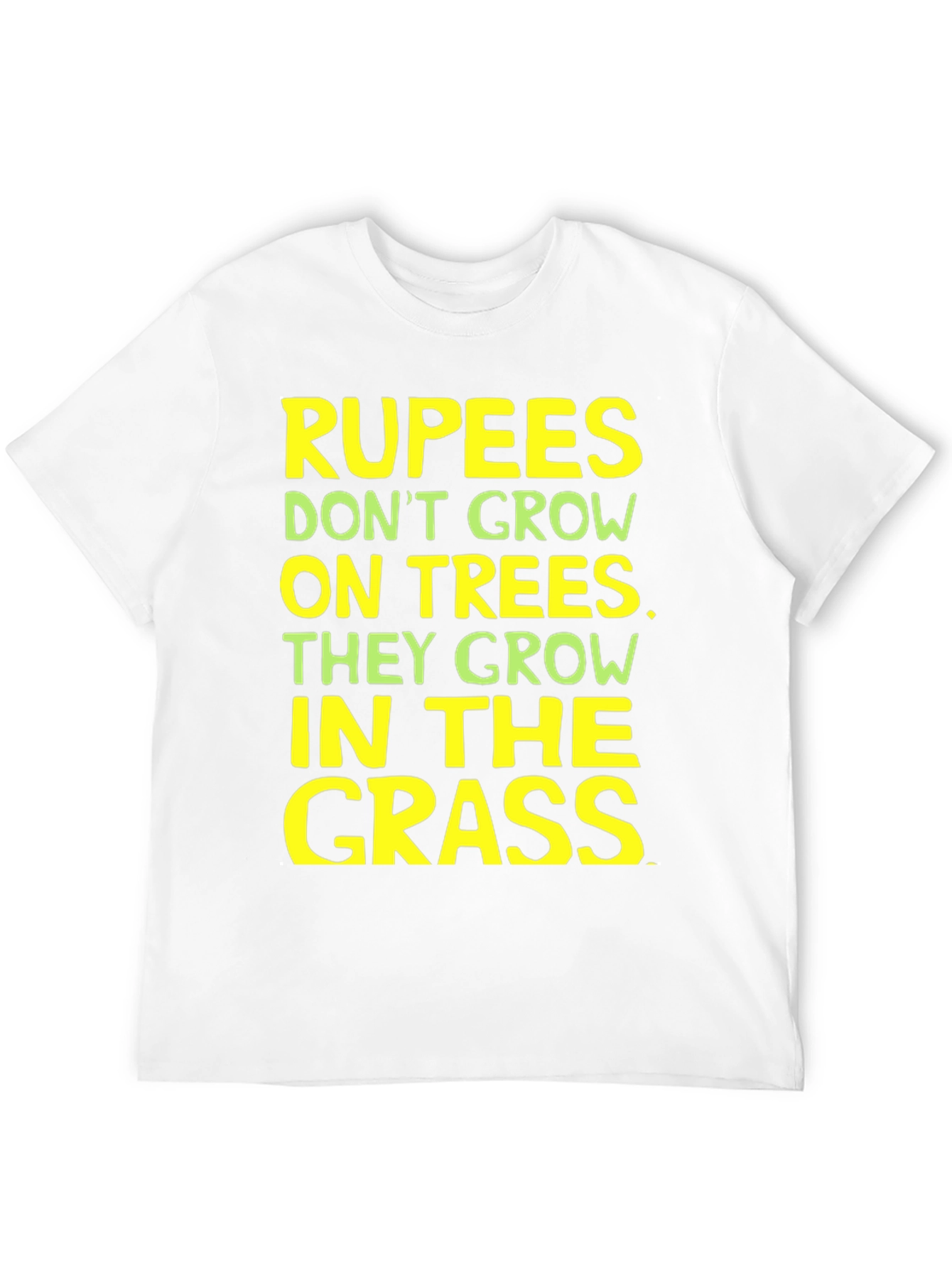 Black Rupees in Grass Graphic Tee - Funny Sarcastic T-Shirt view 12