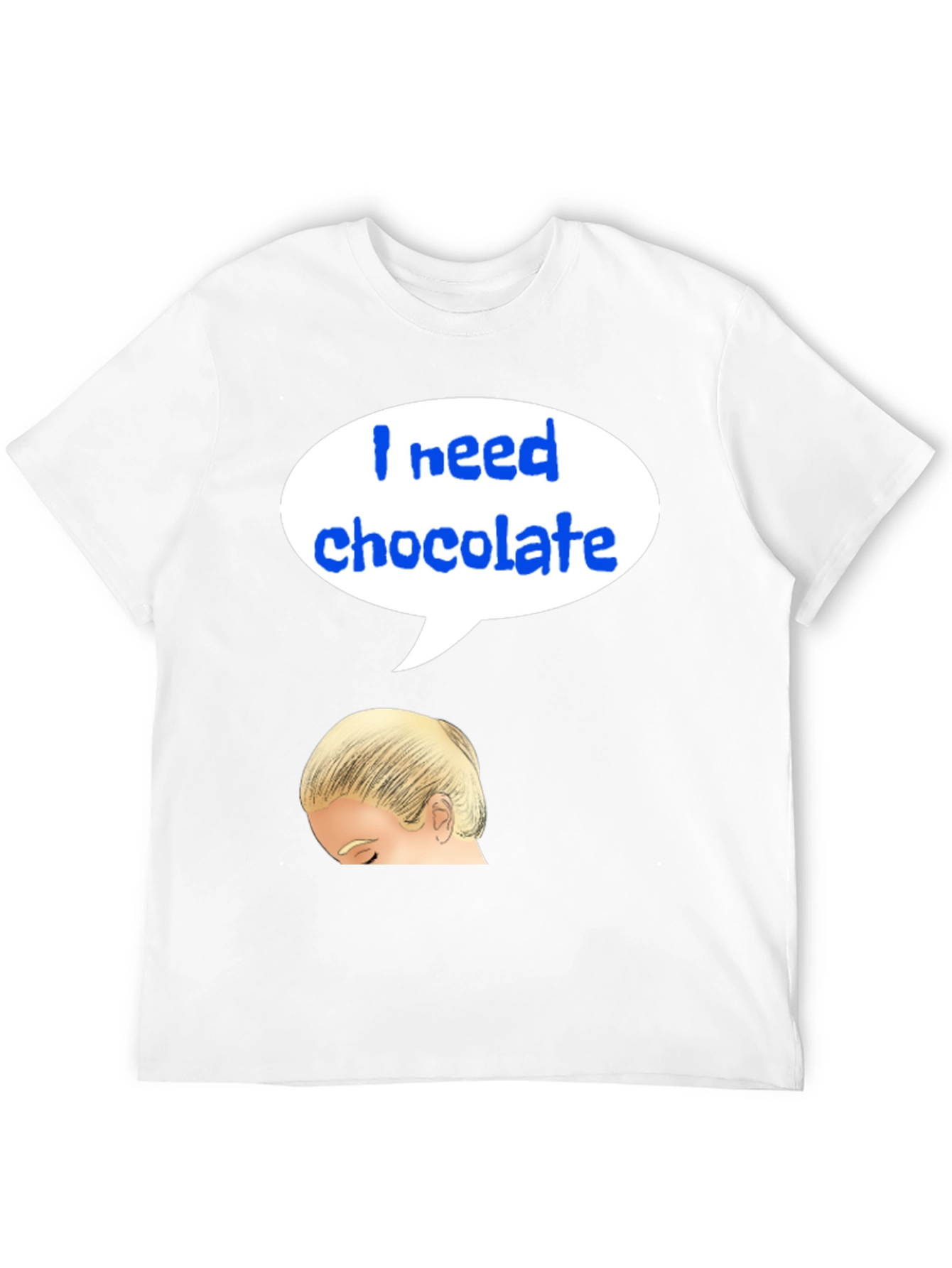 Black I Need Chocolate T-Shirt view 12