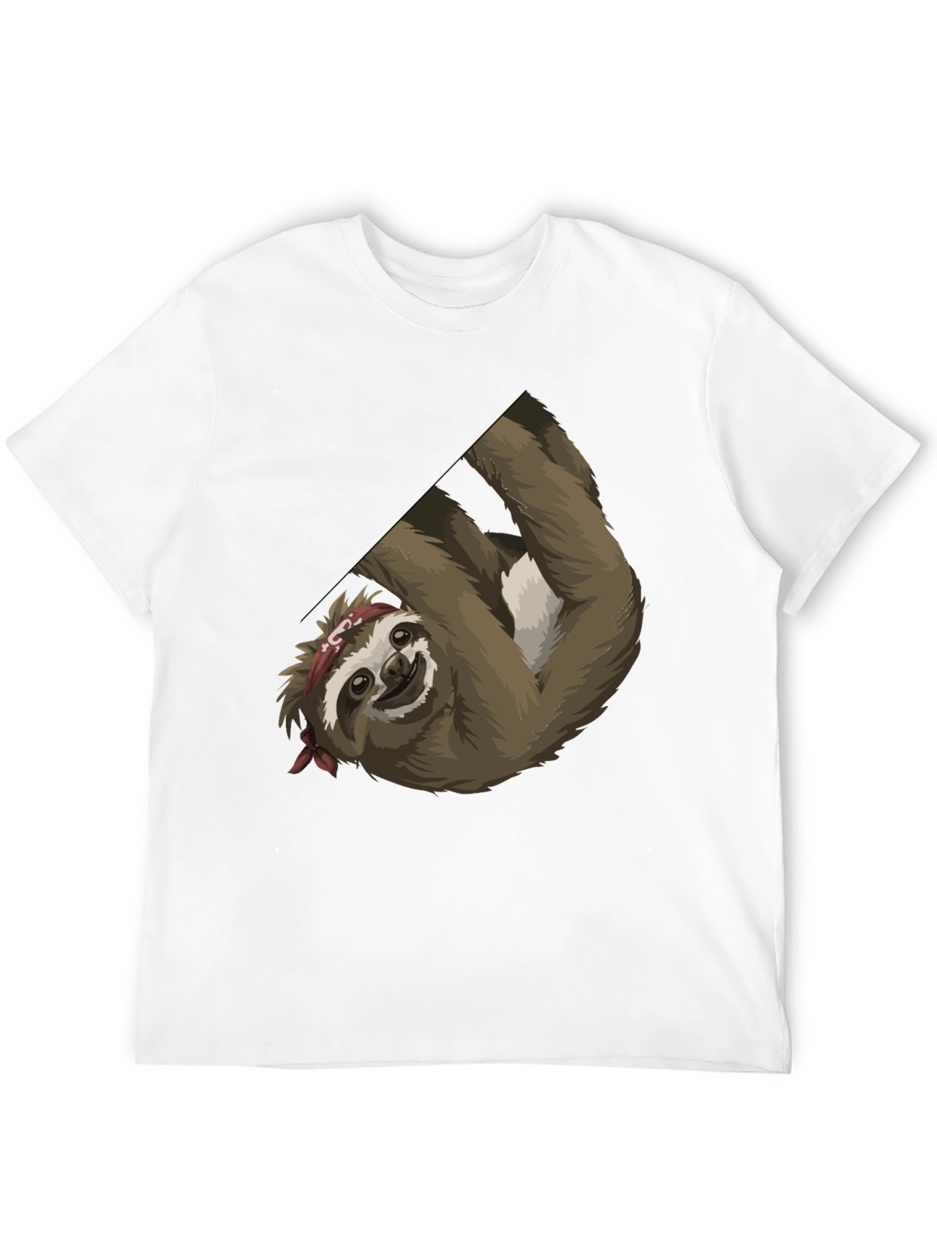 Black Sloth Bandana Men's Graphic Tee view 12