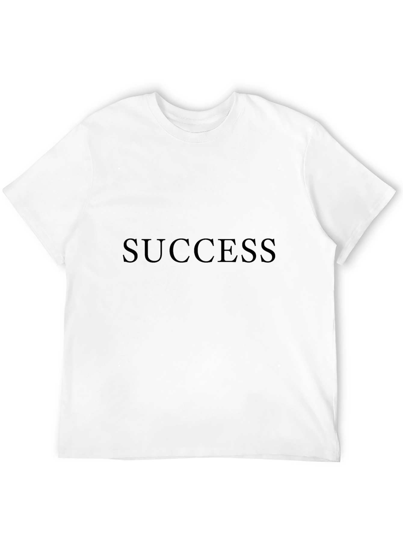 Black Success T-Shirt: Mens Black Crew Neck Tee view 12