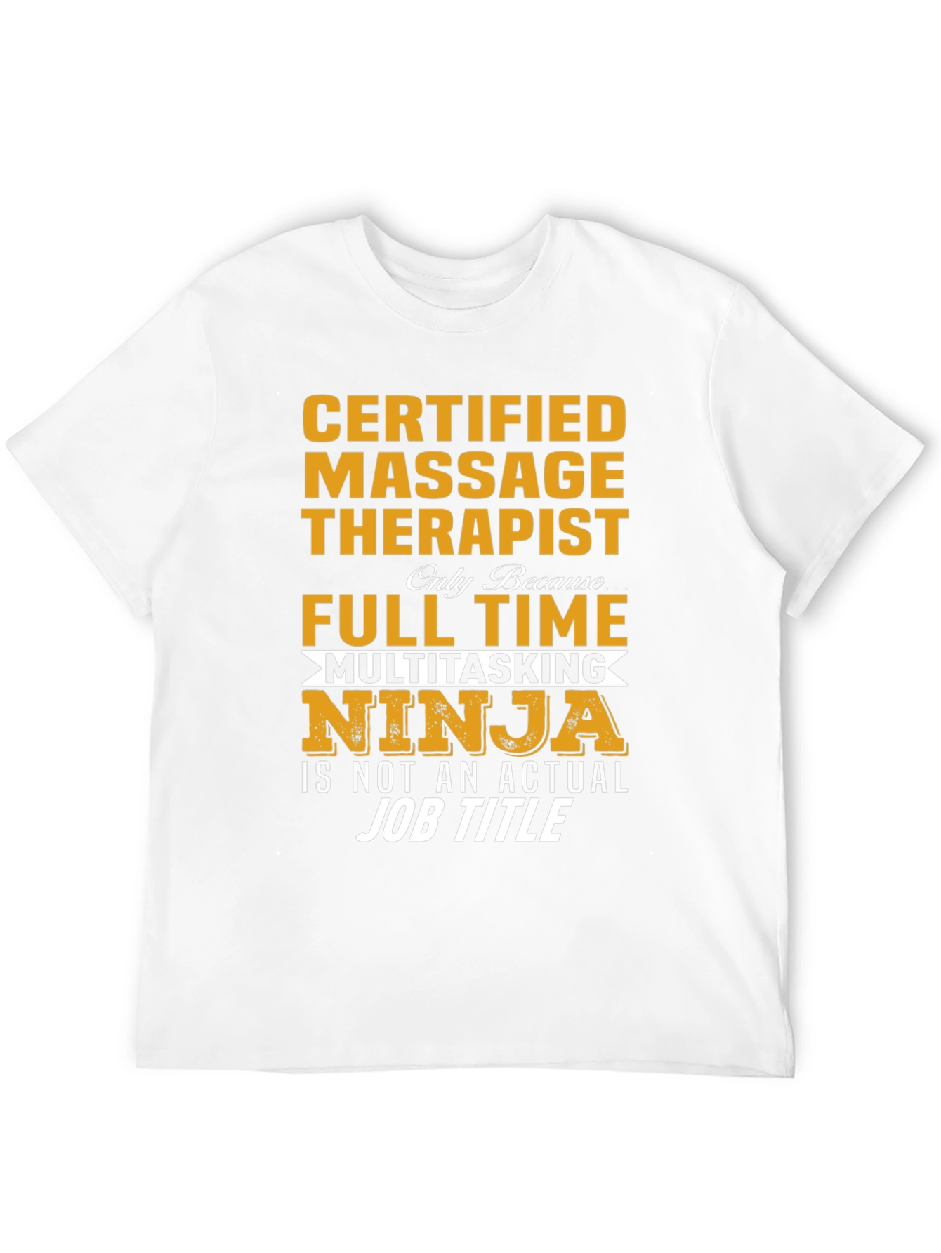 Black Certified Massage Therapist Ninja T-Shirt view 12