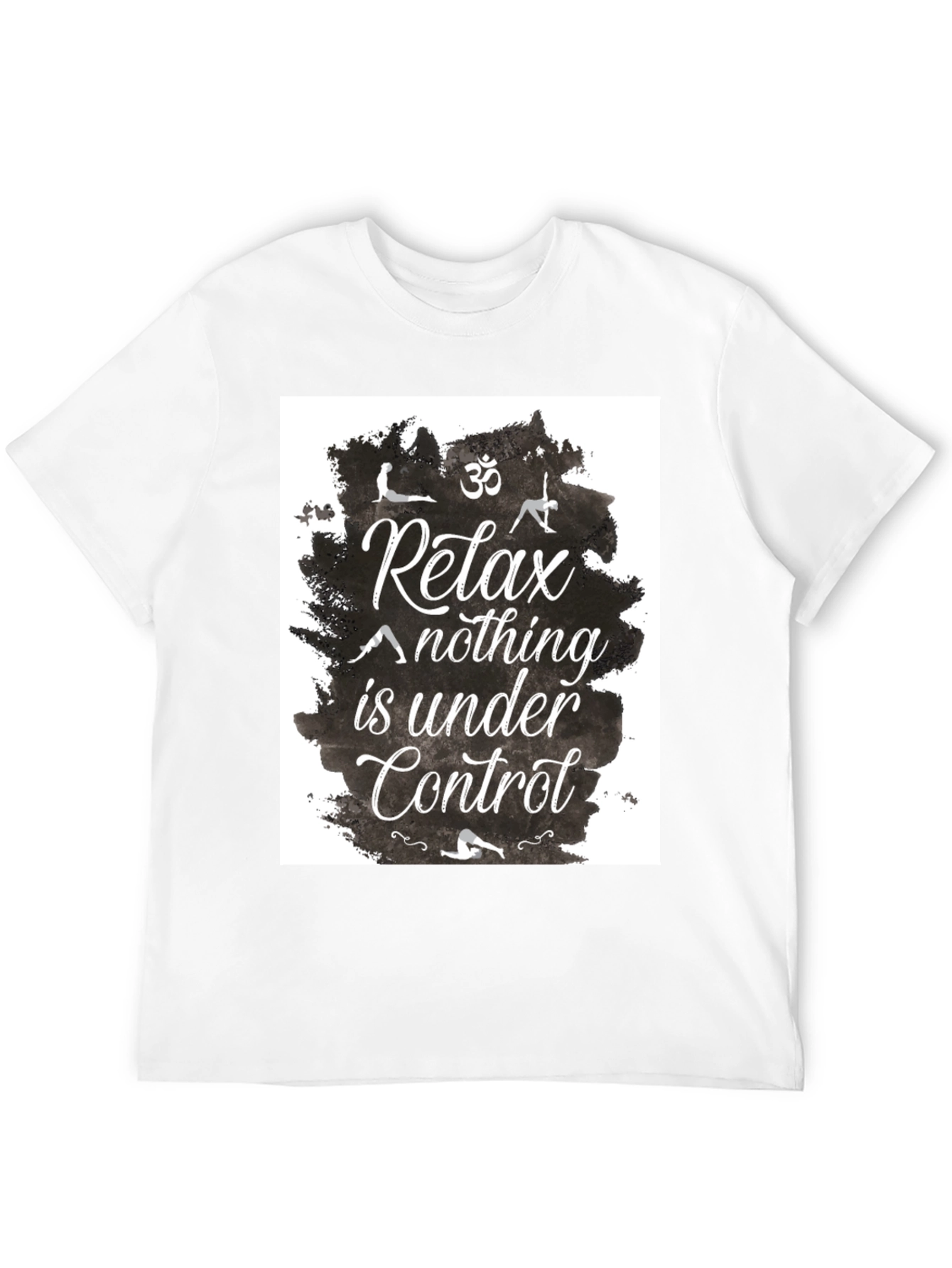 Black Relax Yoga T-Shirt - Nothing Is Under Control view 12