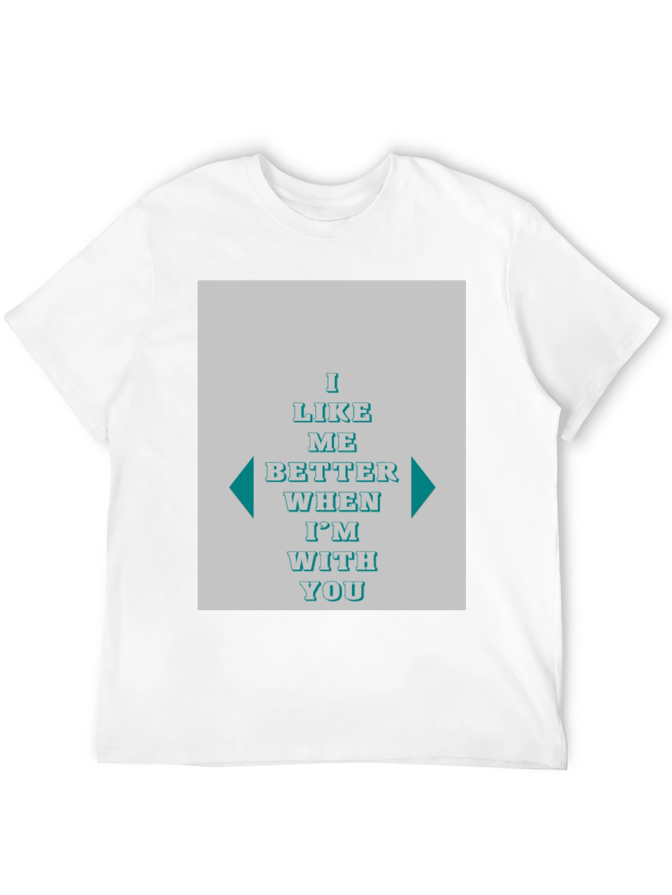 Black I Like Me Better Graphic Tee - Black Cotton T-Shirt view 12