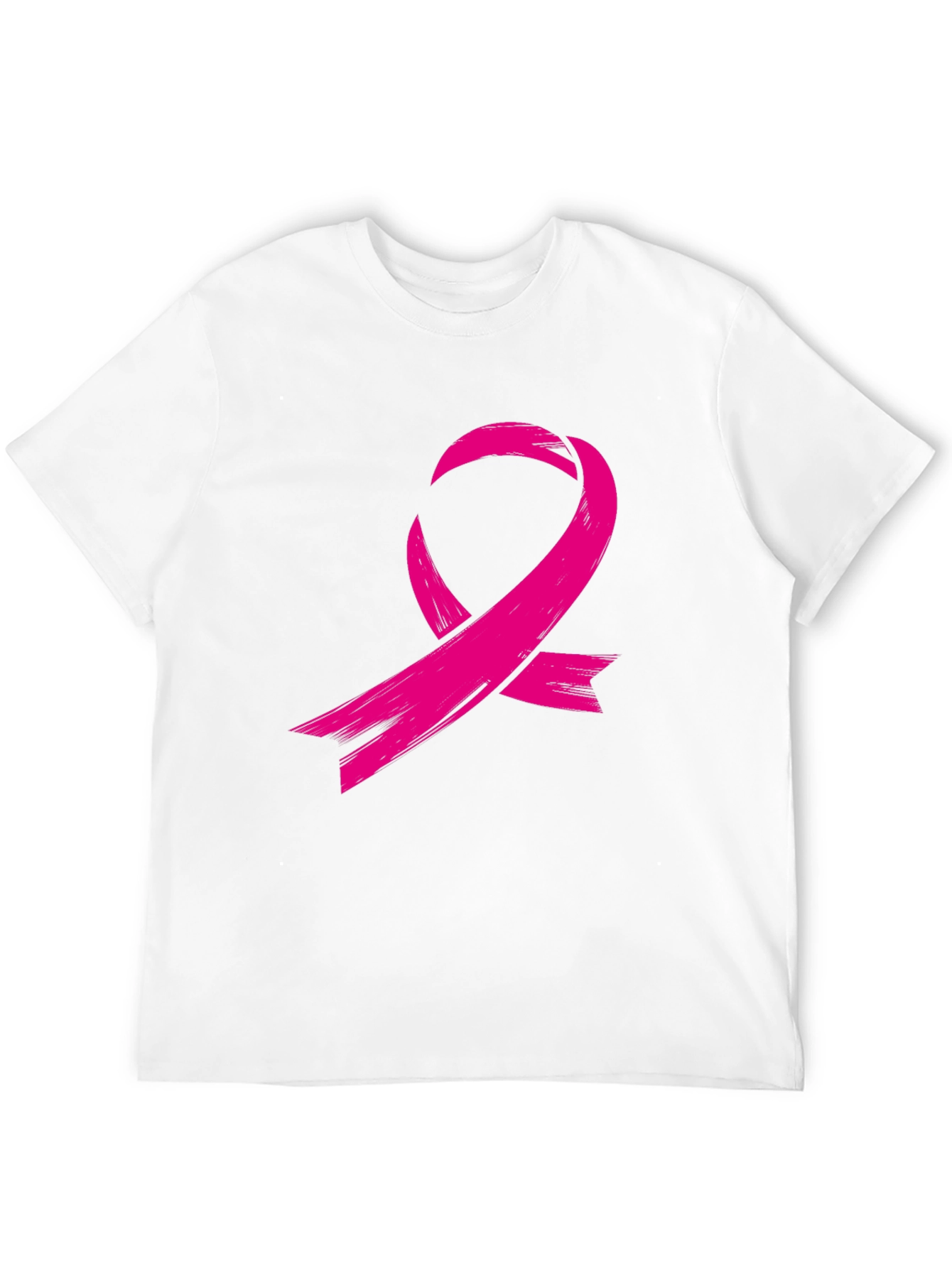 Black Pink Ribbon Graphic Tee - Breast Cancer Awareness view 12