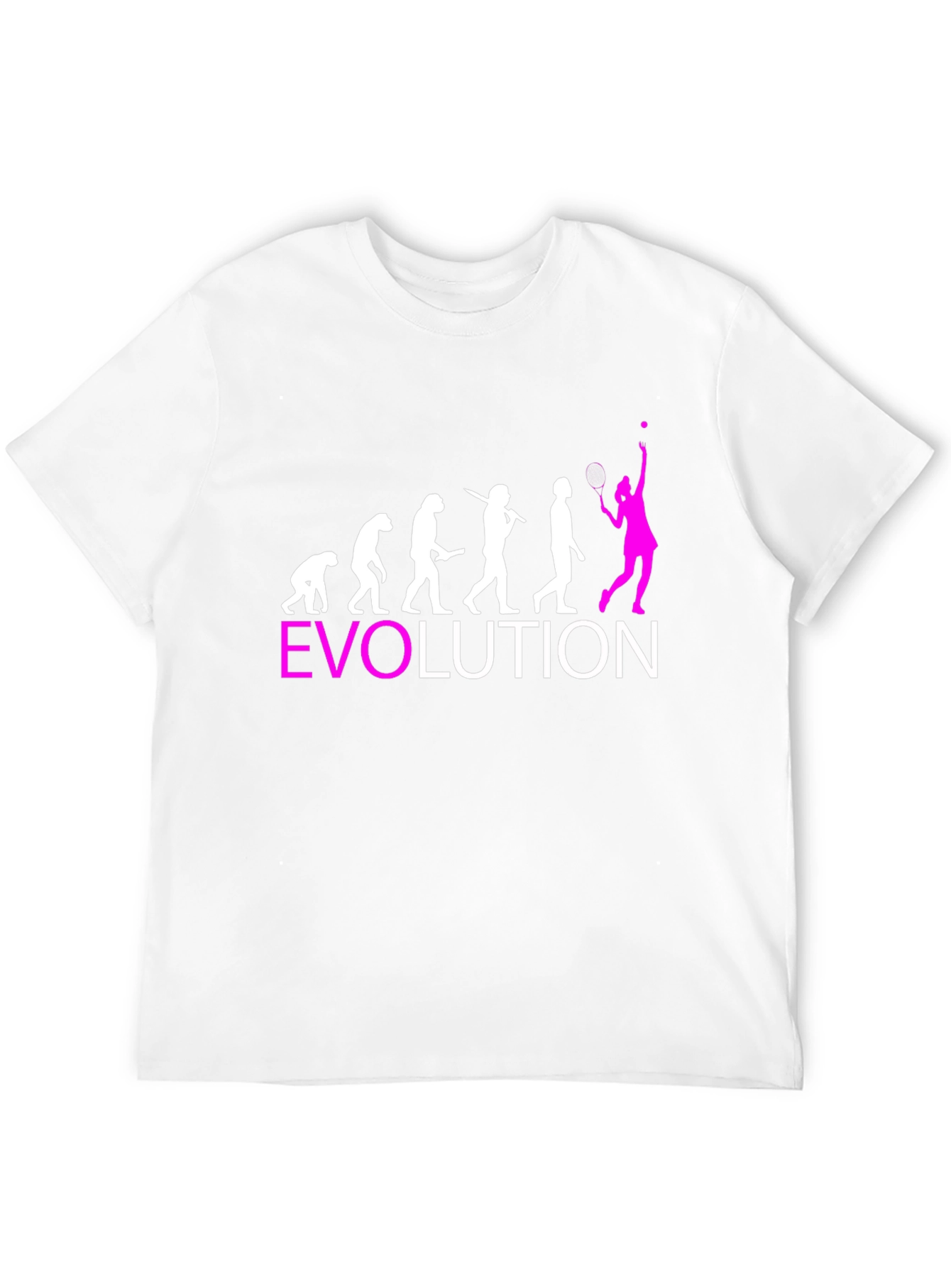 Black Evolution Tennis T-Shirt - Funny Sport Tee view 12