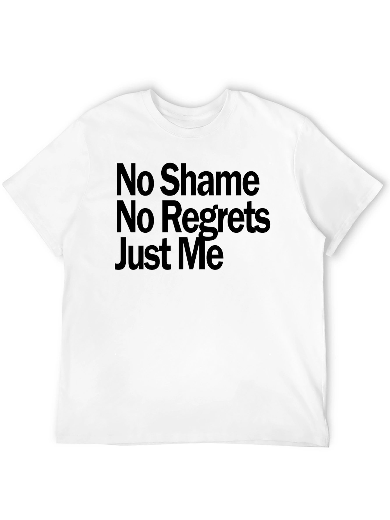 Black No Shame No Regrets Graphic Tee view 12