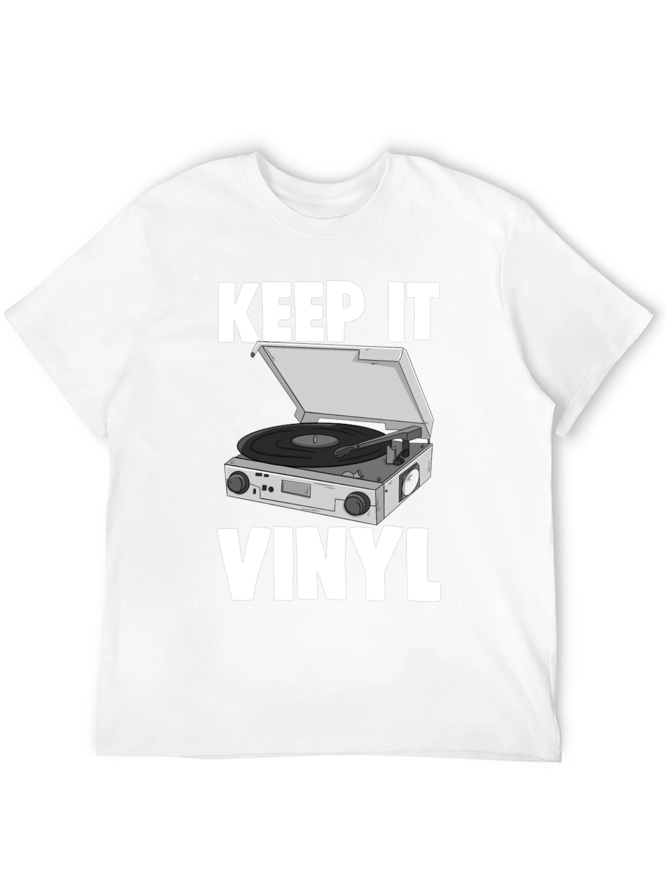 Black Keep It Vinyl T-Shirt - Retro Music Lover Tee view 12