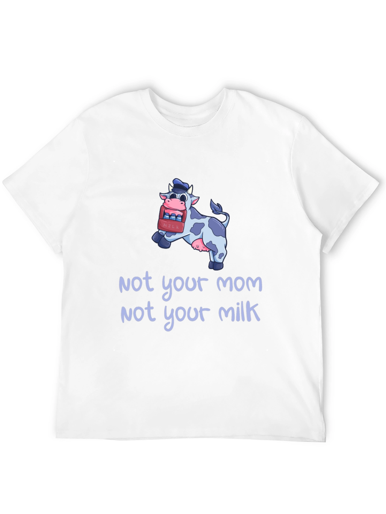Black Not Your Mom, Not Your Milk Vegan T-Shirt view 12