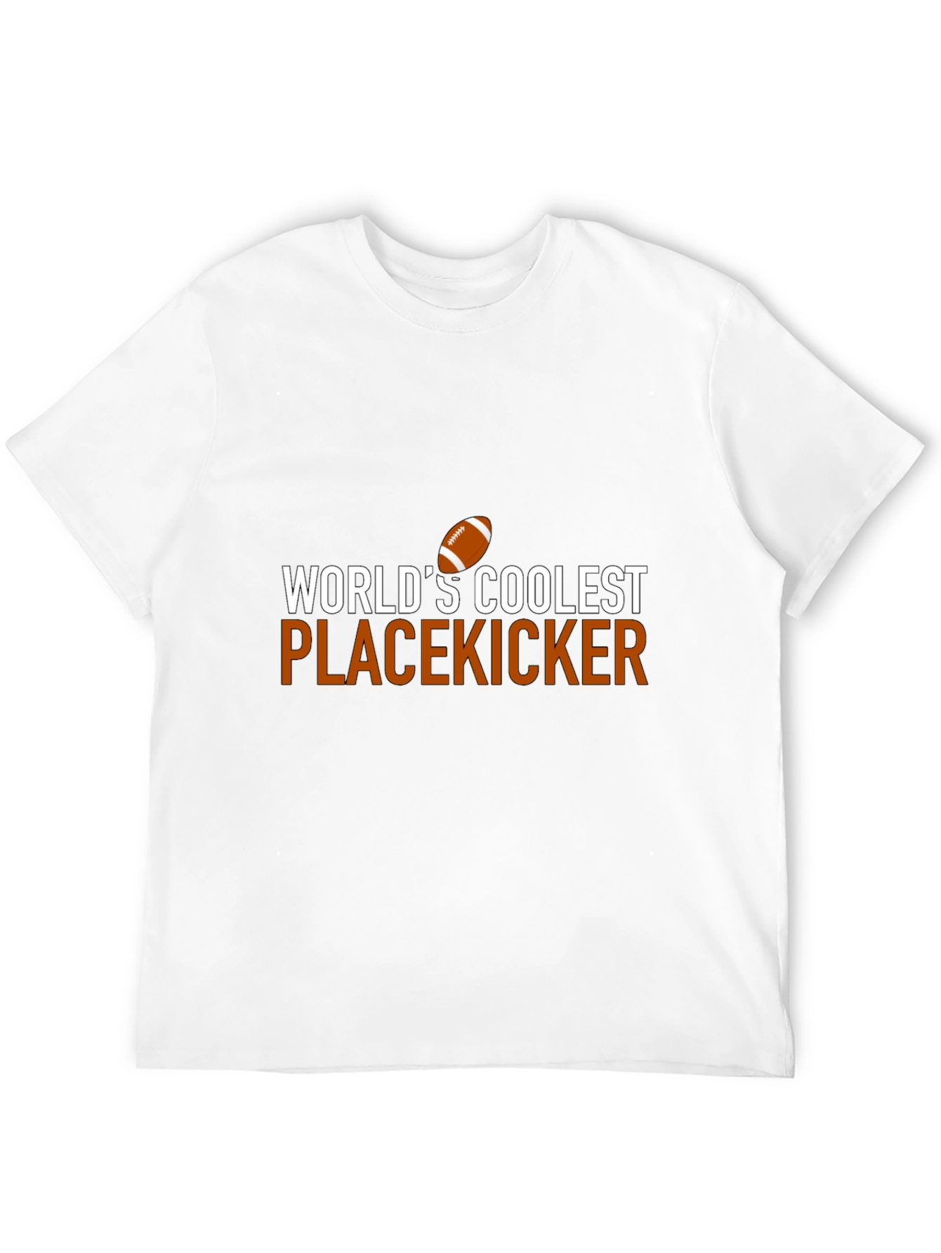 Black World's Coolest Placekicker Football Graphic T-Shirt view 12