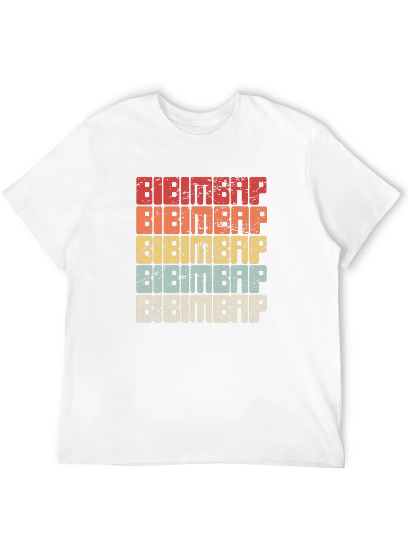 Black Bibimbap Retro T-Shirt - Korean Food Lover Tee view 12