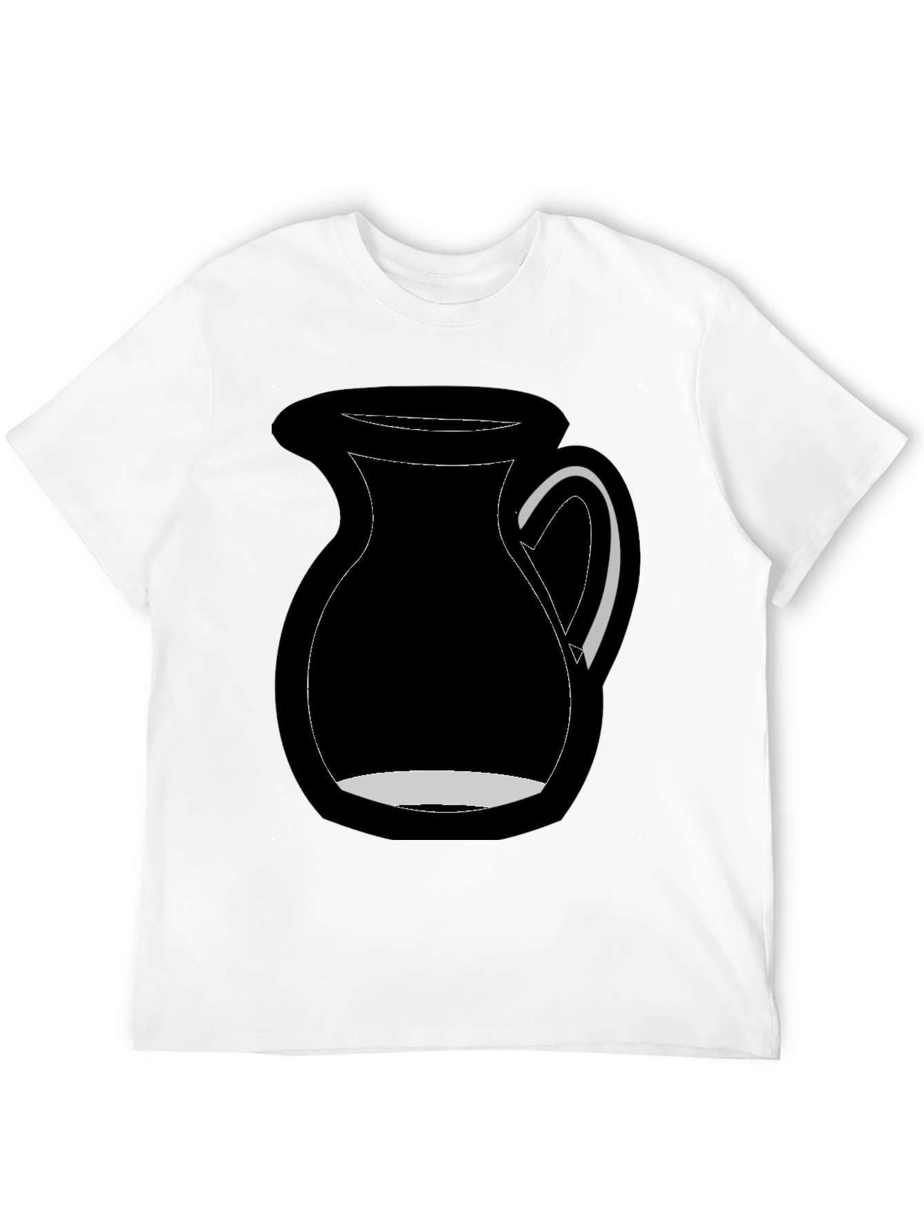 Black Black Graphic Tee - Milk Pitcher Design view 12