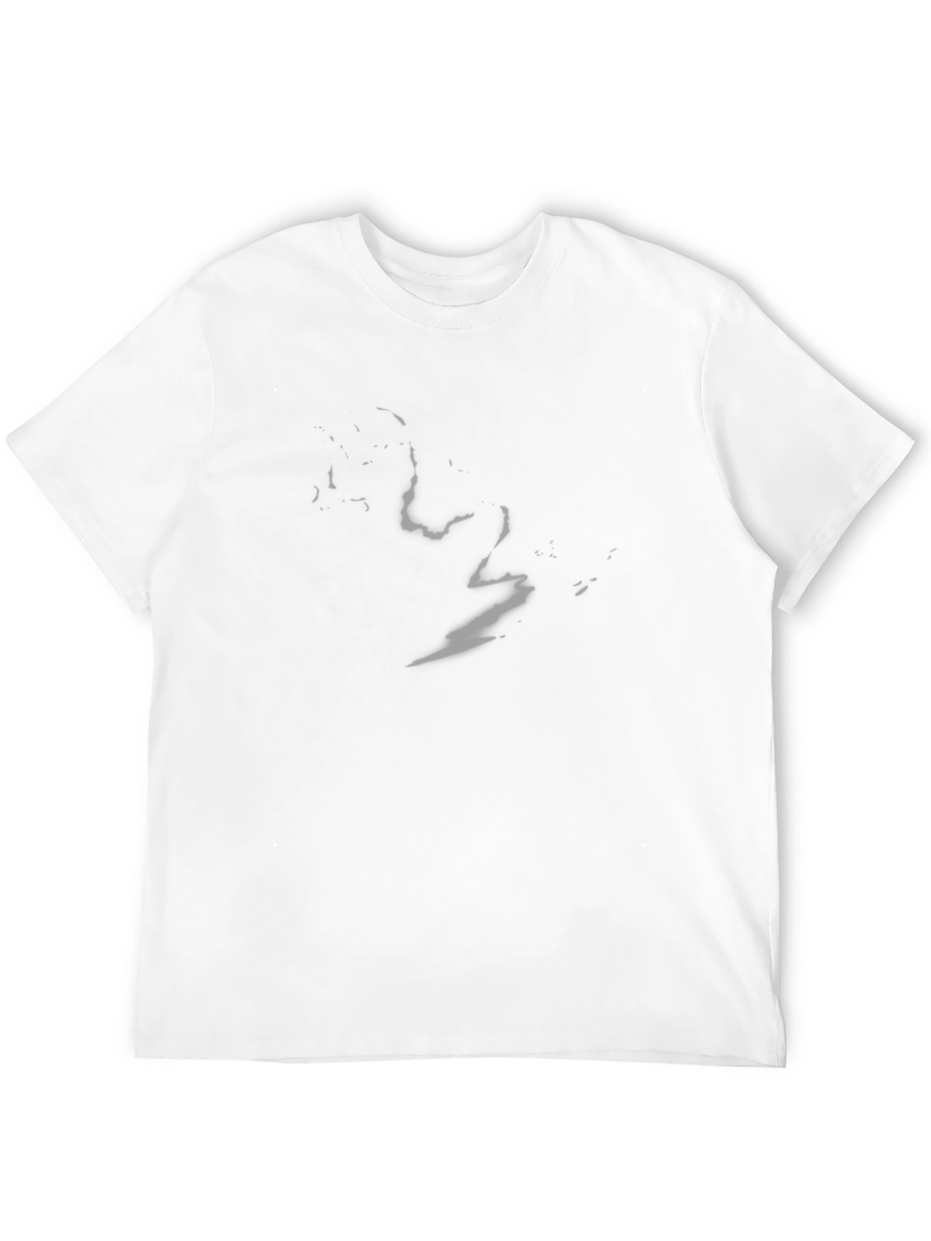 Black Men's Black Crew Neck T-Shirt view 12