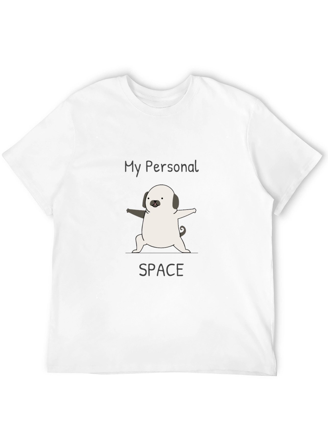Black My Personal Space Pug Tee view 12