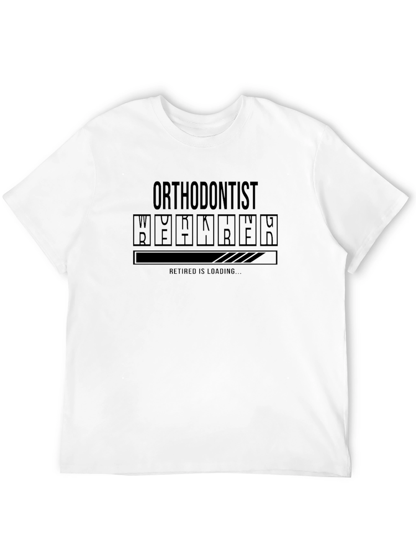 Black Orthodontist Retired Loading T-Shirt view 12