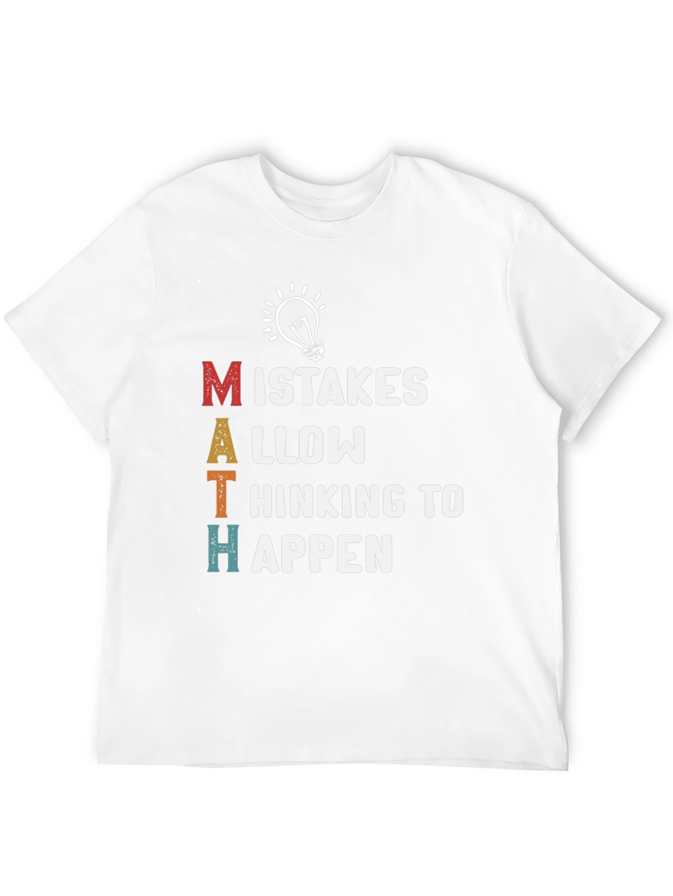 Black Math Mistakes T-Shirt - Thinking to Happen Tee view 12