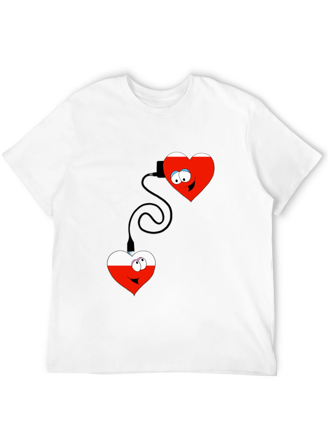 Black Connected Hearts Graphic T-Shirt view 12
