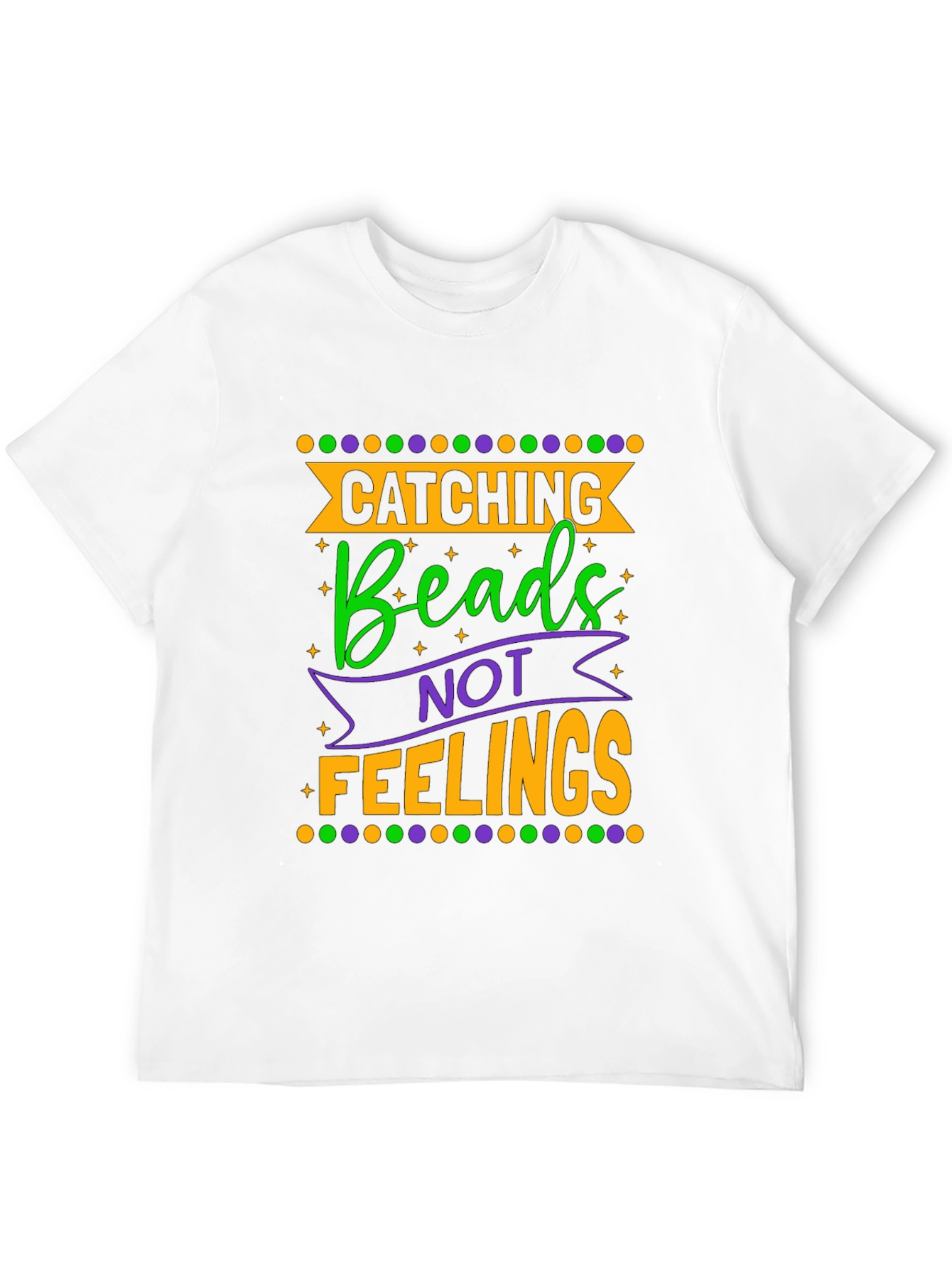 Black Catching Beads Not Feelings Graphic Tee view 12