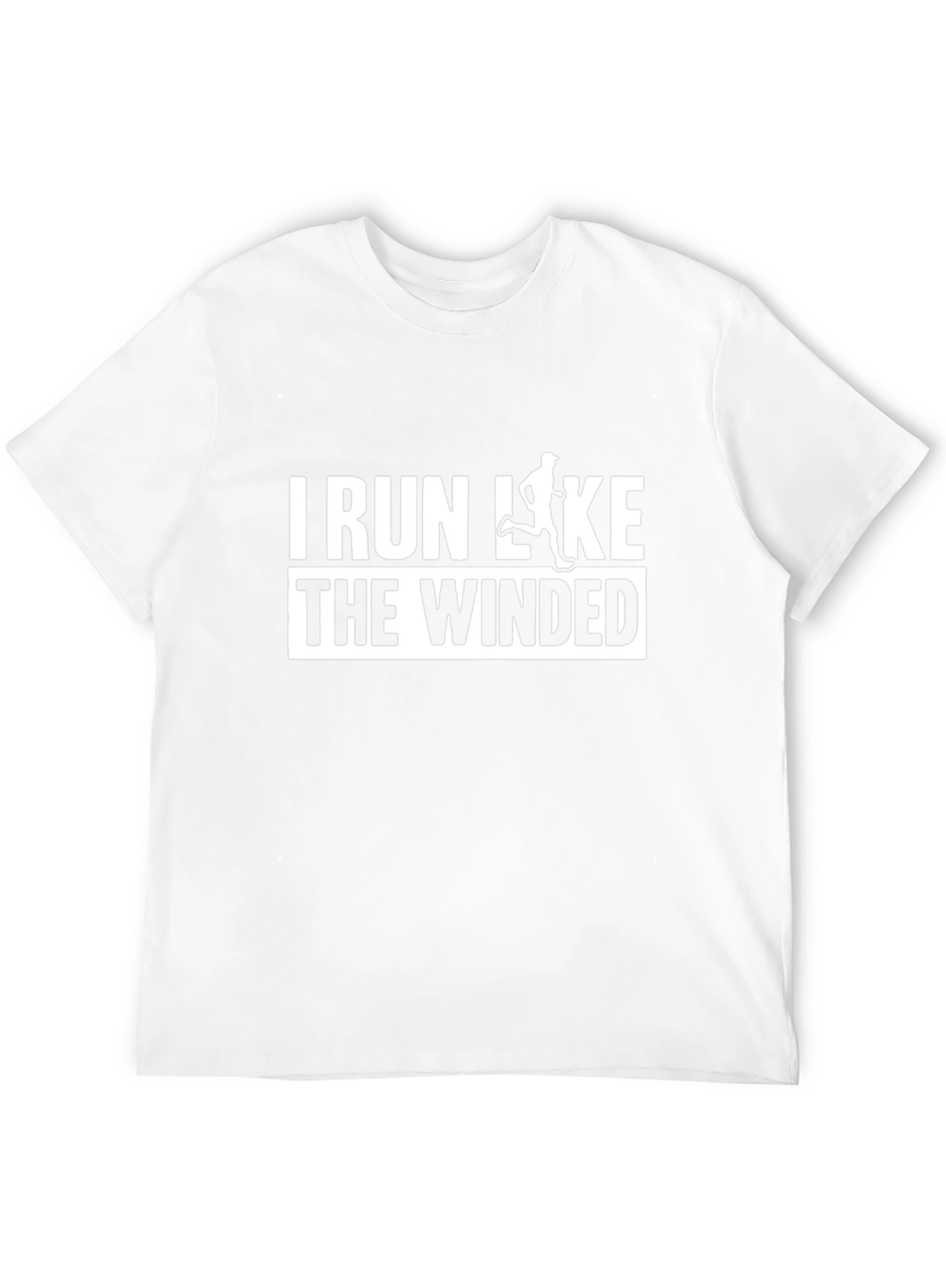 Black I Run Like The Winded T-Shirt view 12