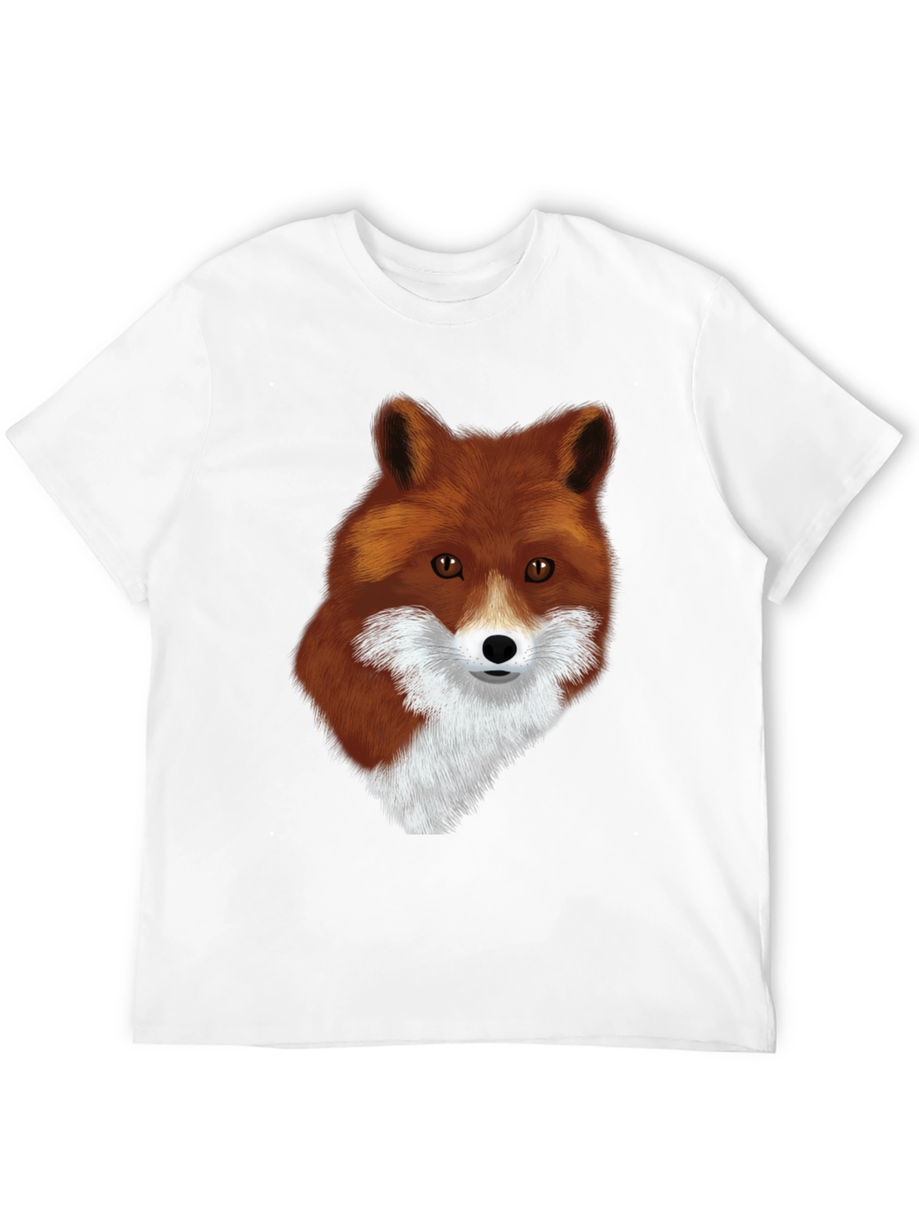 Black Fox Graphic Black T-Shirt - Stylish Animal Print Tee view 12