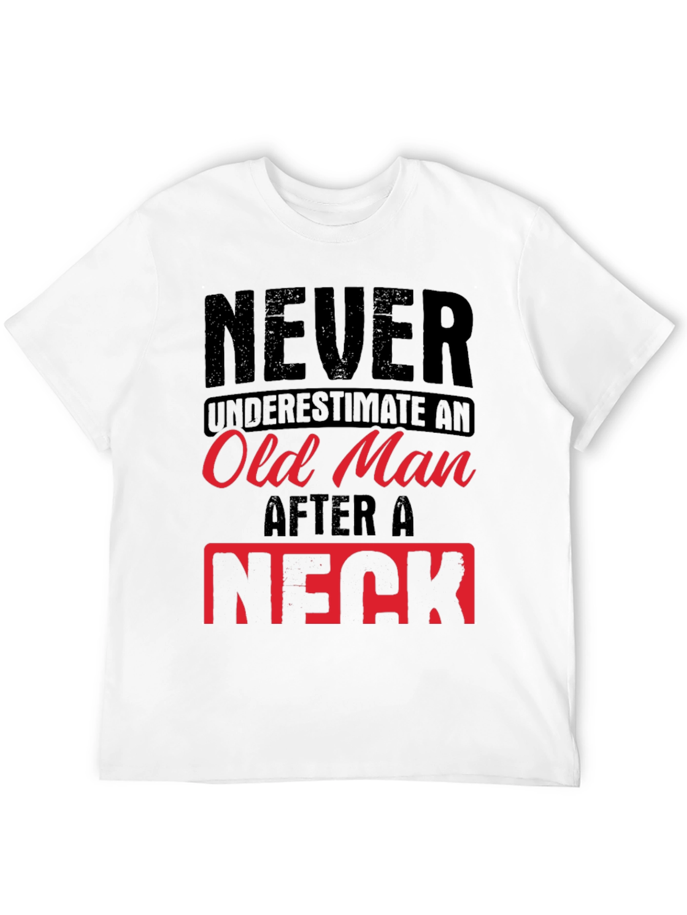Black Never Underestimate Old Man Humor Graphic Tee view 12