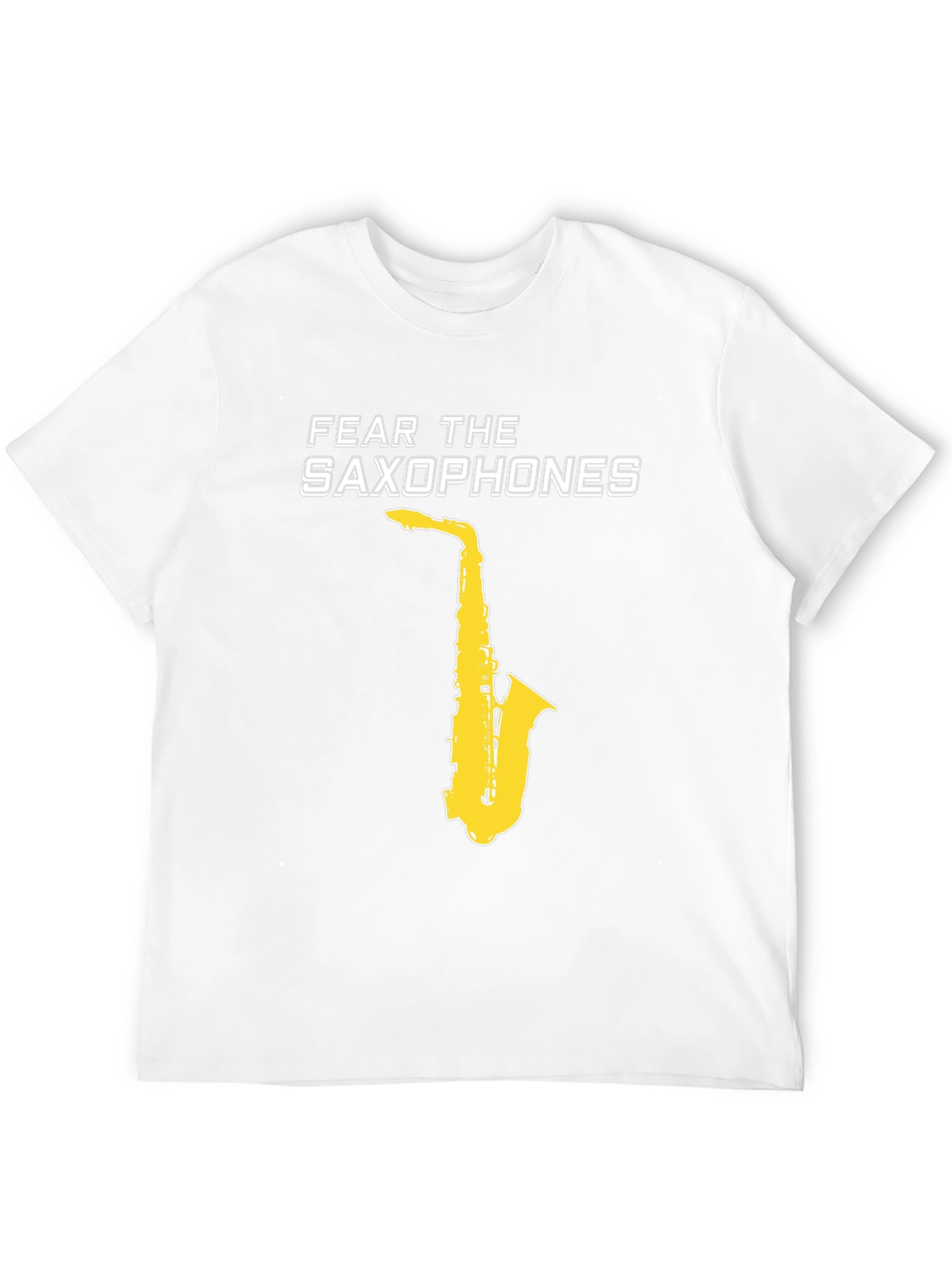 Black Fear the Saxophones Graphic Tee view 12