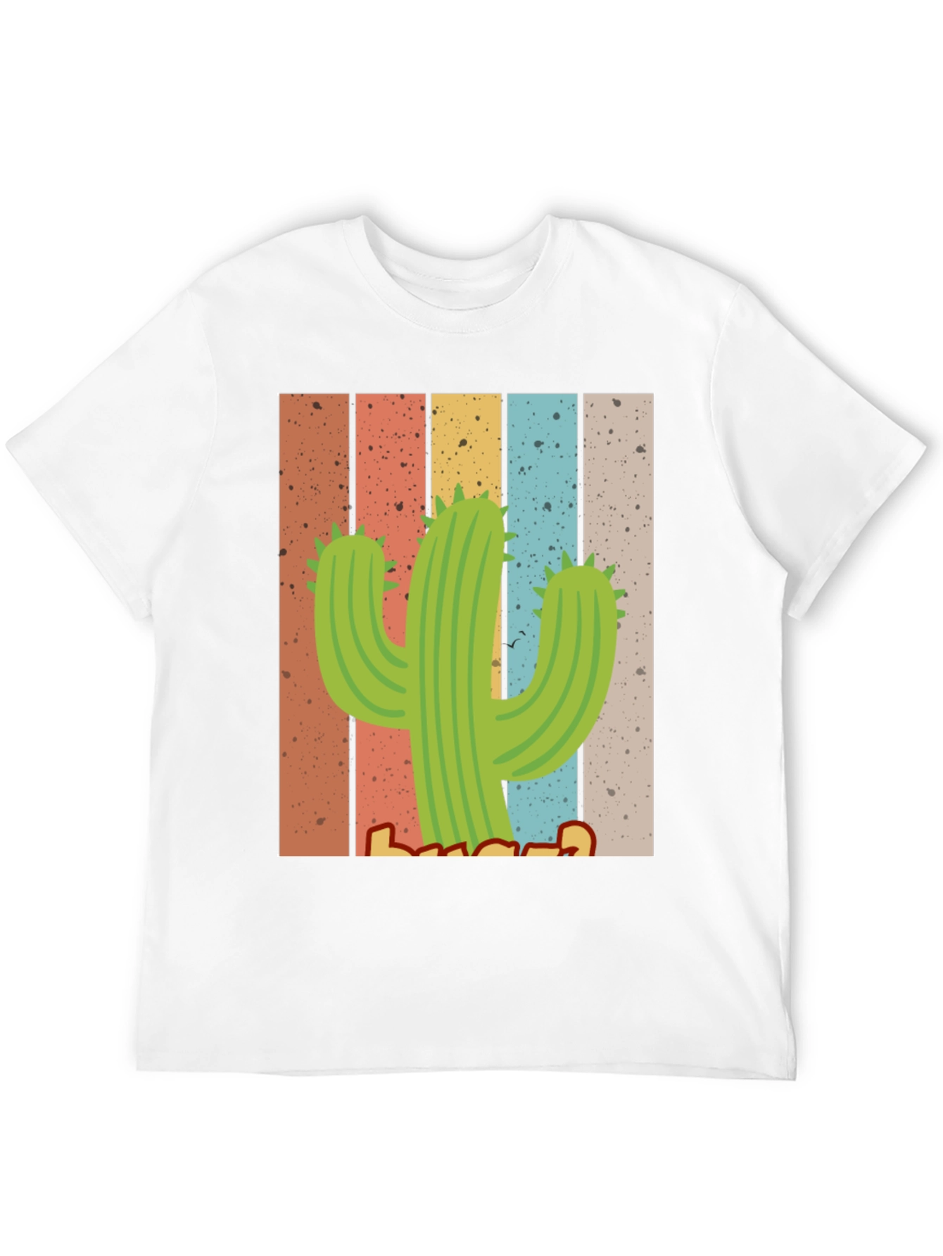 Black Retro Cactus T-Shirt - Desert Vibes view 12