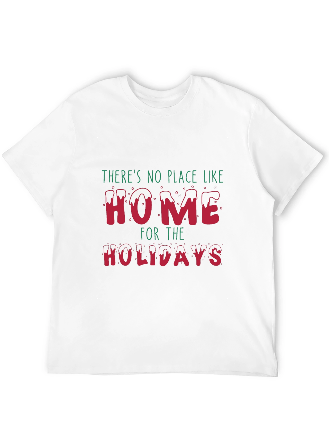 Black Festive Home for the Holidays Graphic Tee view 12