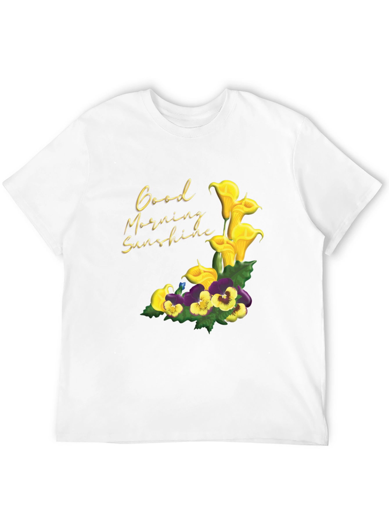 Black Sunshine Floral Graphic Tee view 12