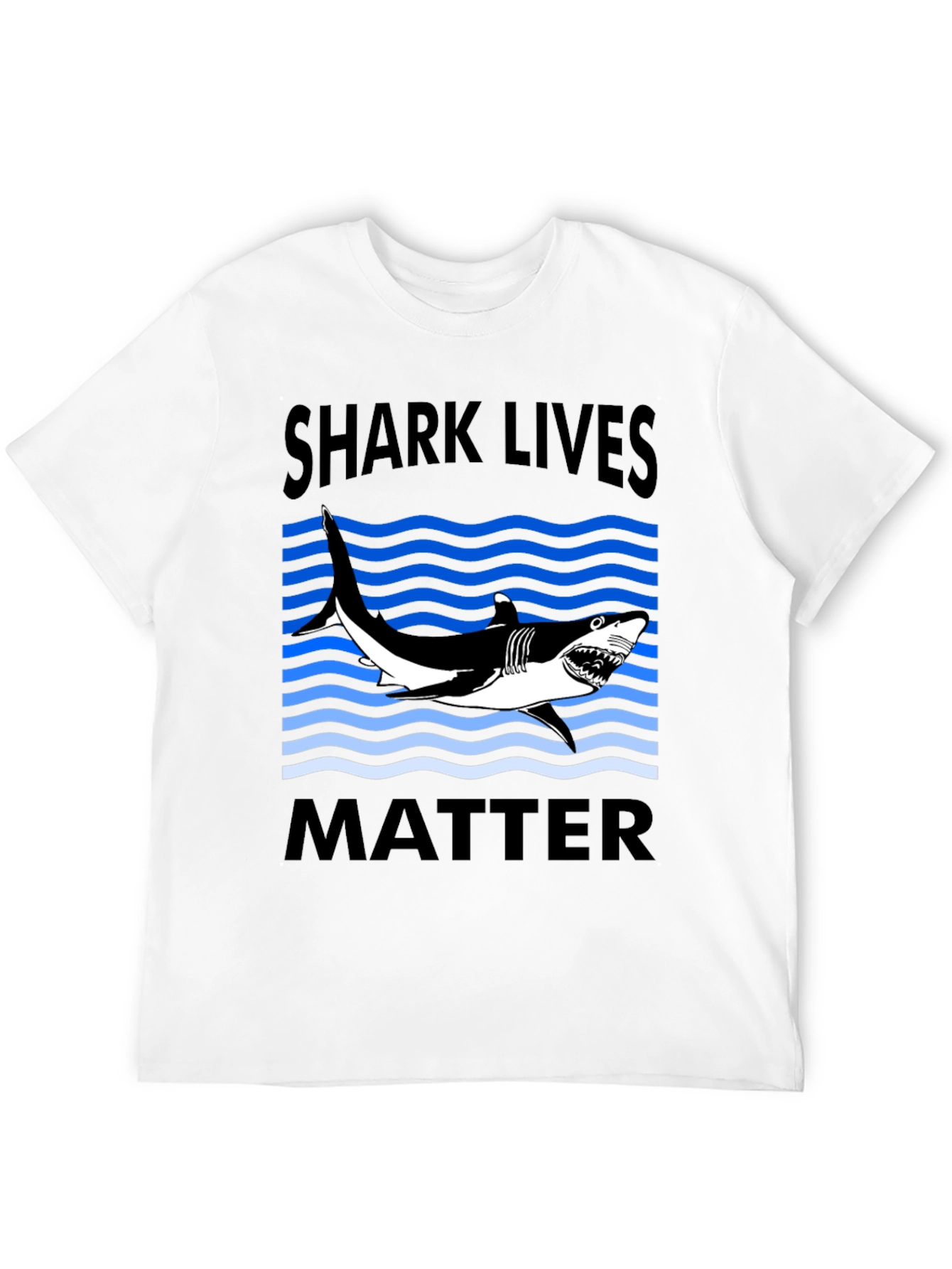 Black Shark Lives Matter Graphic T-Shirt view 12