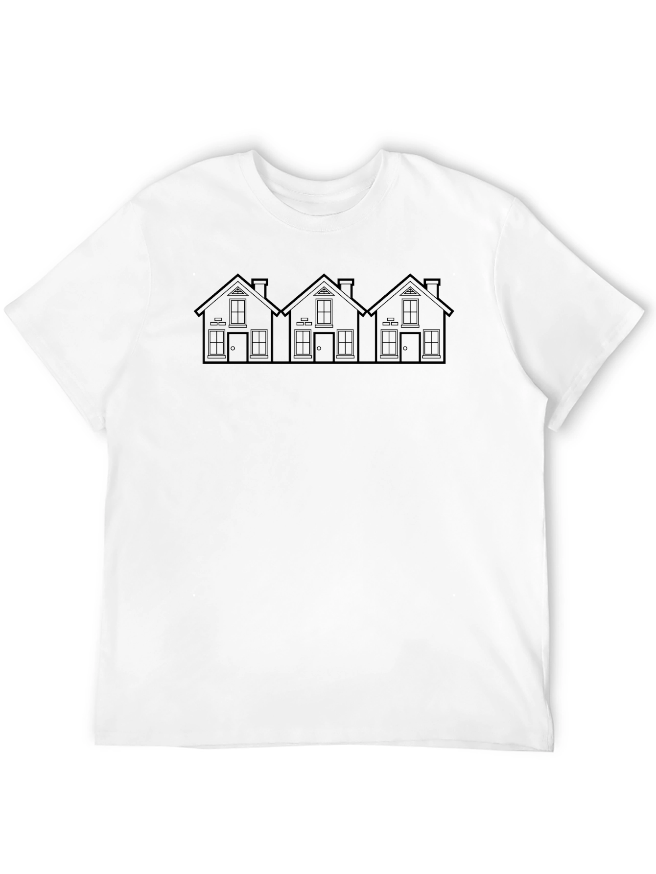 Black House Outline T-Shirt - Minimalist Design view 12