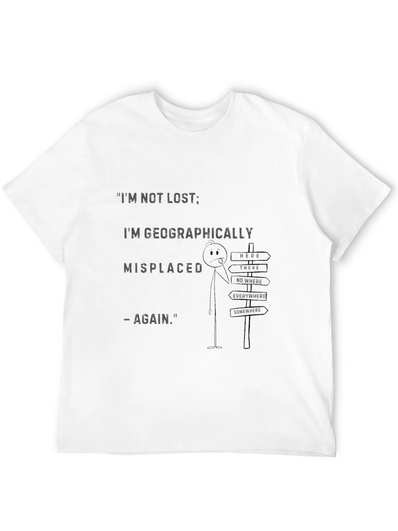 Black Geographically Misplaced Graphic Tee view 12