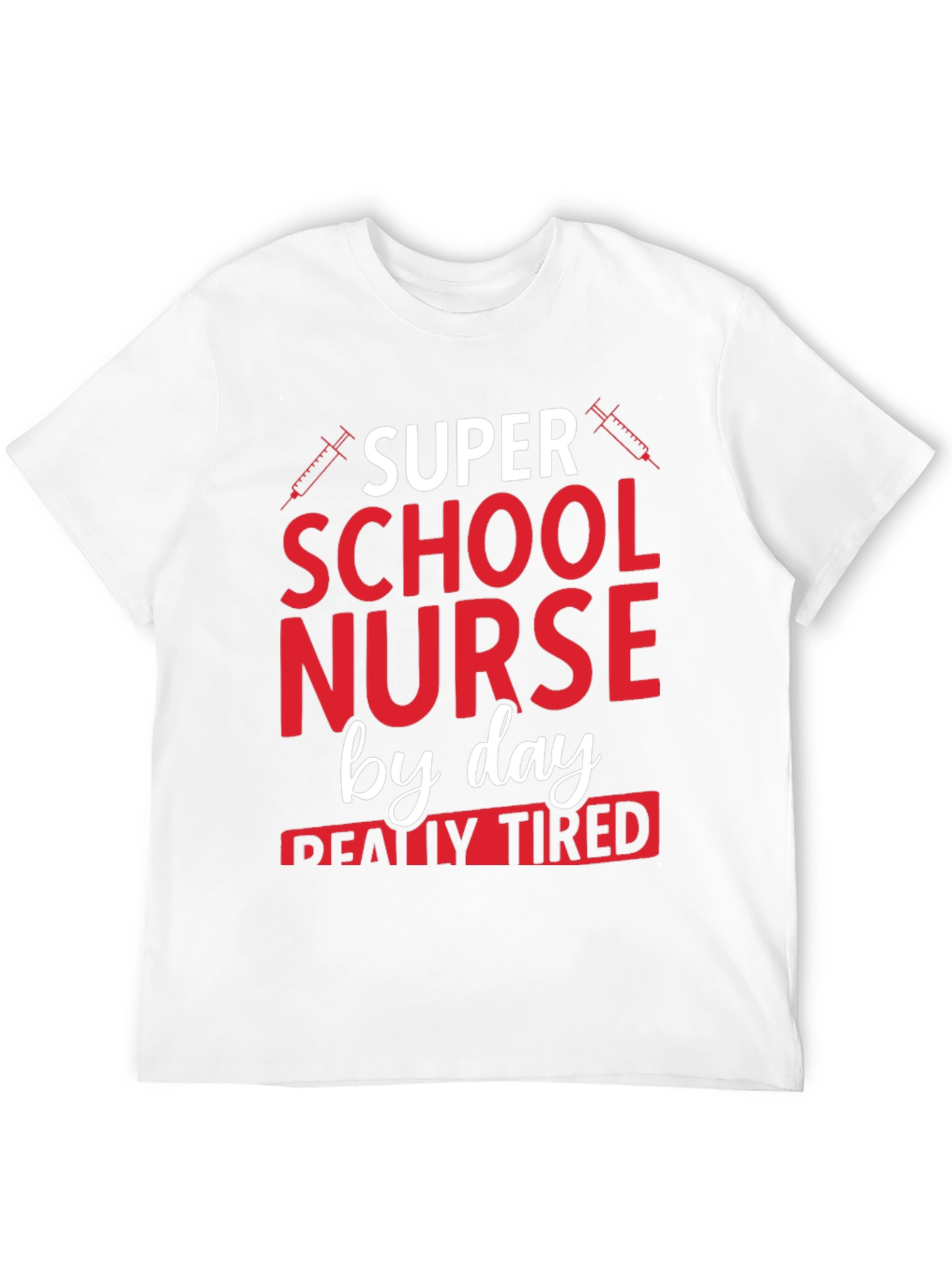 Black Super School Nurse By Day T-Shirt view 12