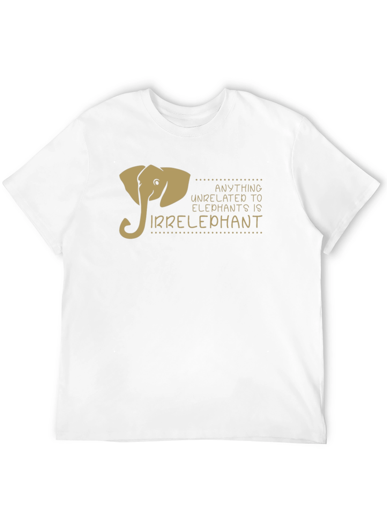 Black Irrelephant Graphic T-Shirt - Funny Elephant Design view 12