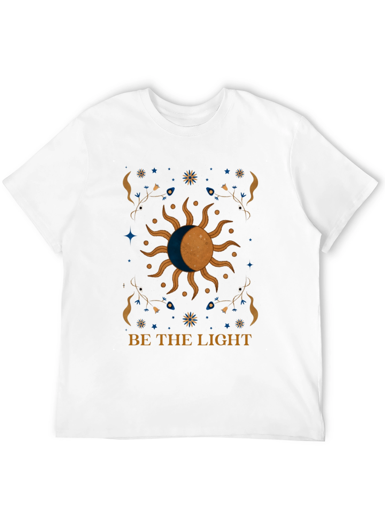 Black Celestial Sun & Moon Graphic Tee - Be The Light! view 12