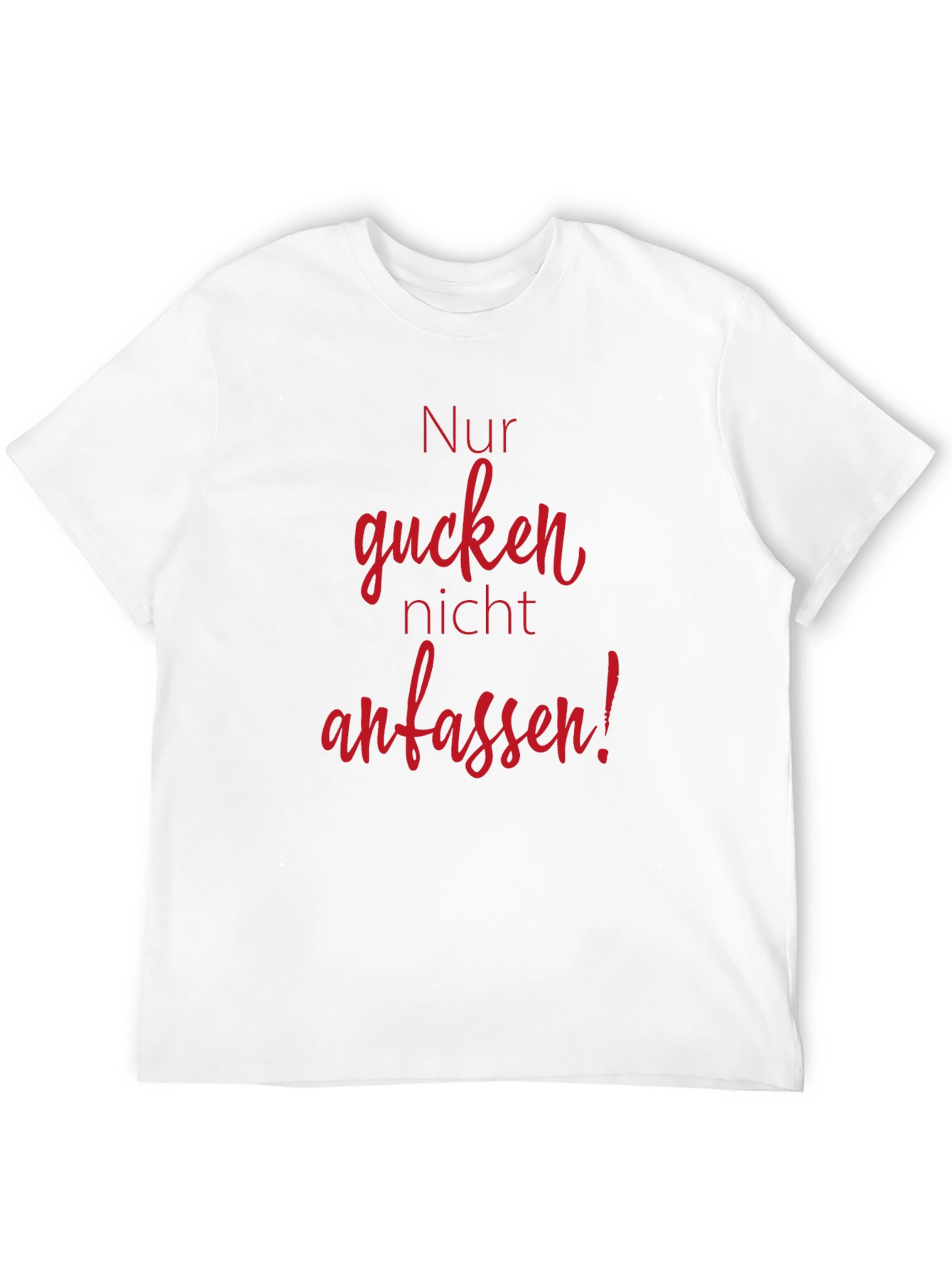Black Nur gucken, nicht anfassen T-Shirt view 12