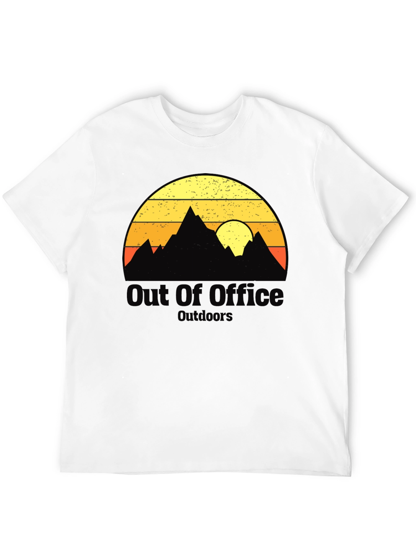Black Out of Office Outdoors Graphic T-Shirt view 12