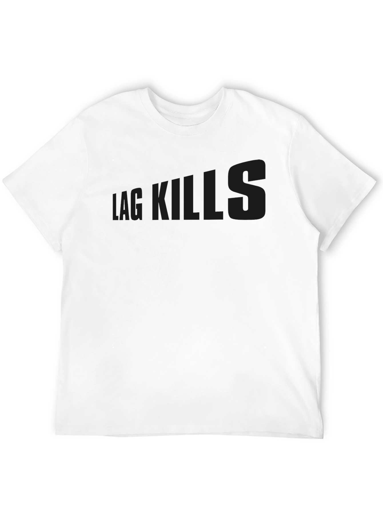 Black Black T-Shirt 'Lag Kills' view 12