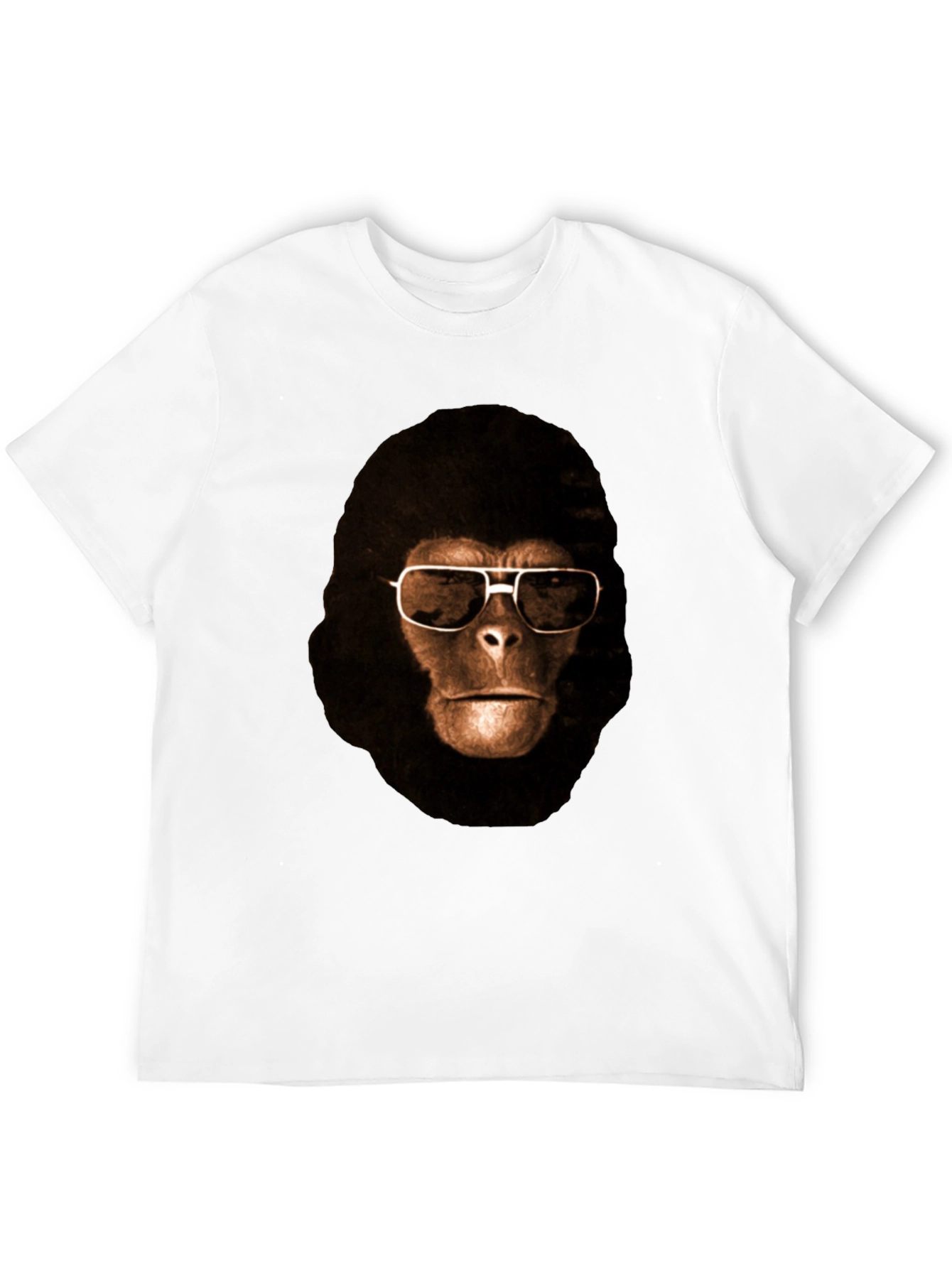 Black Cool Ape Graphic Tee - Black Cotton T-Shirt view 12