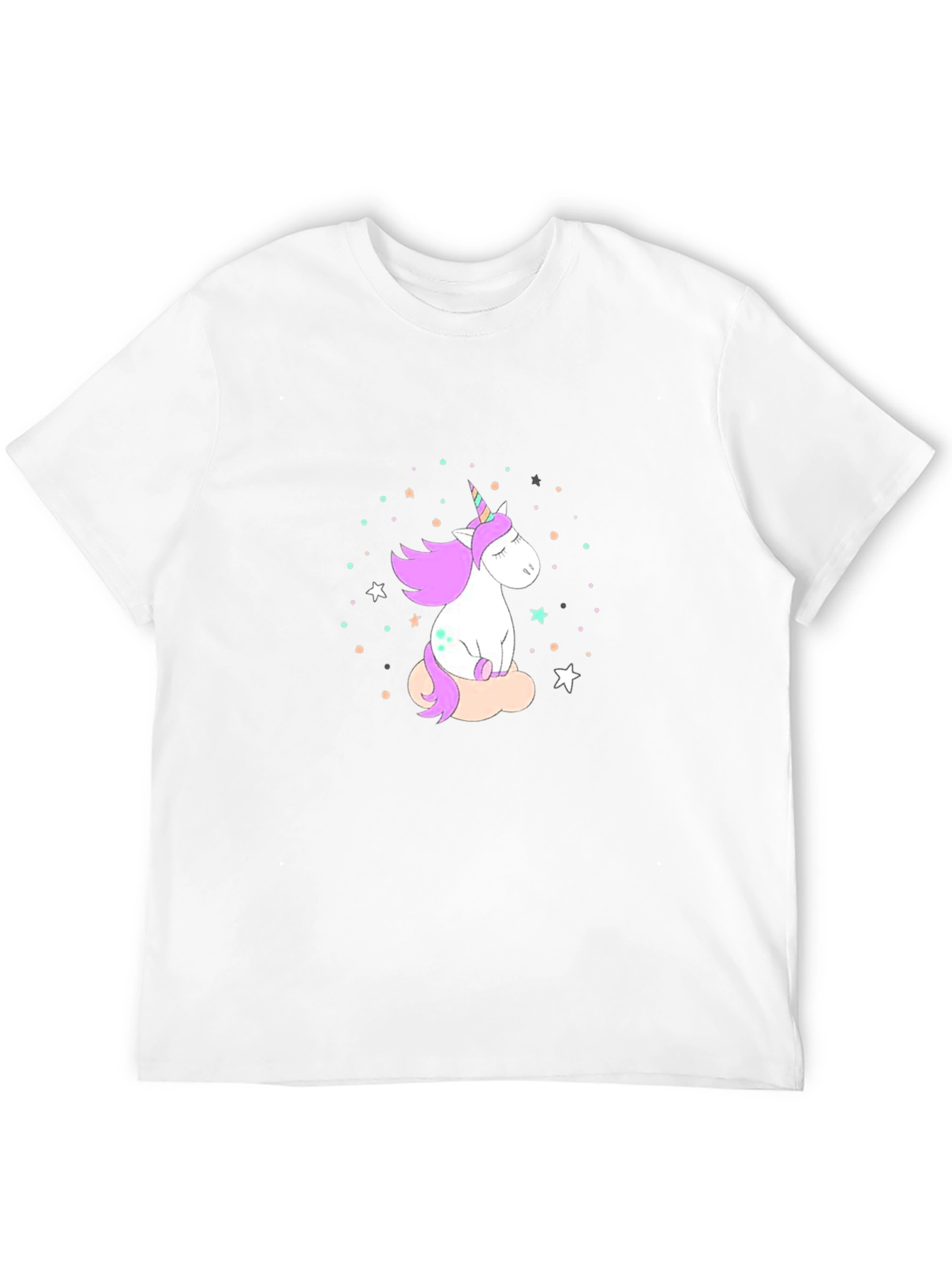 Black Unicorn Dreams T-Shirt - Black Cotton Comfort view 12