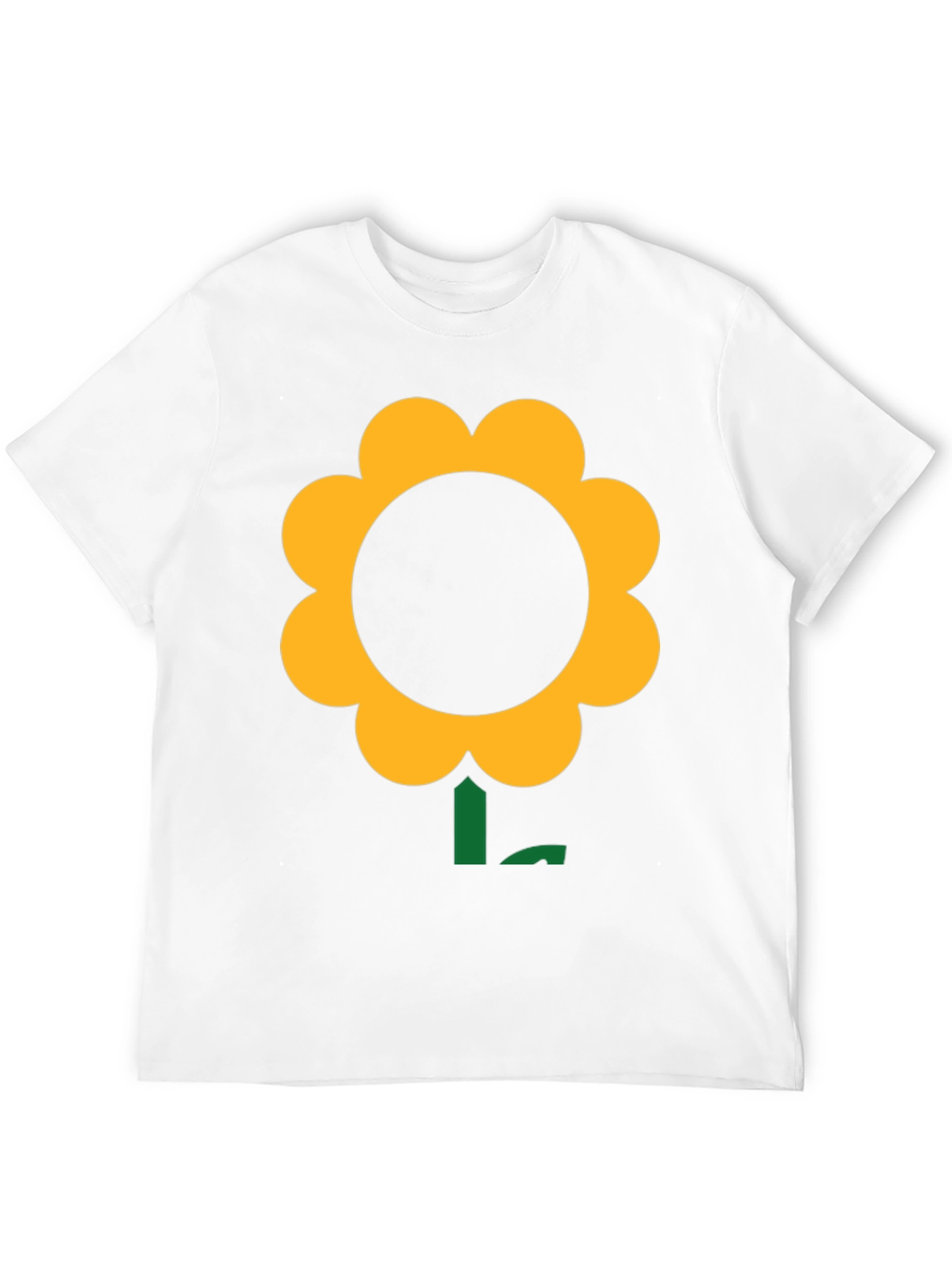 Black Black T-Shirt with Bold Flower Graphic view 12